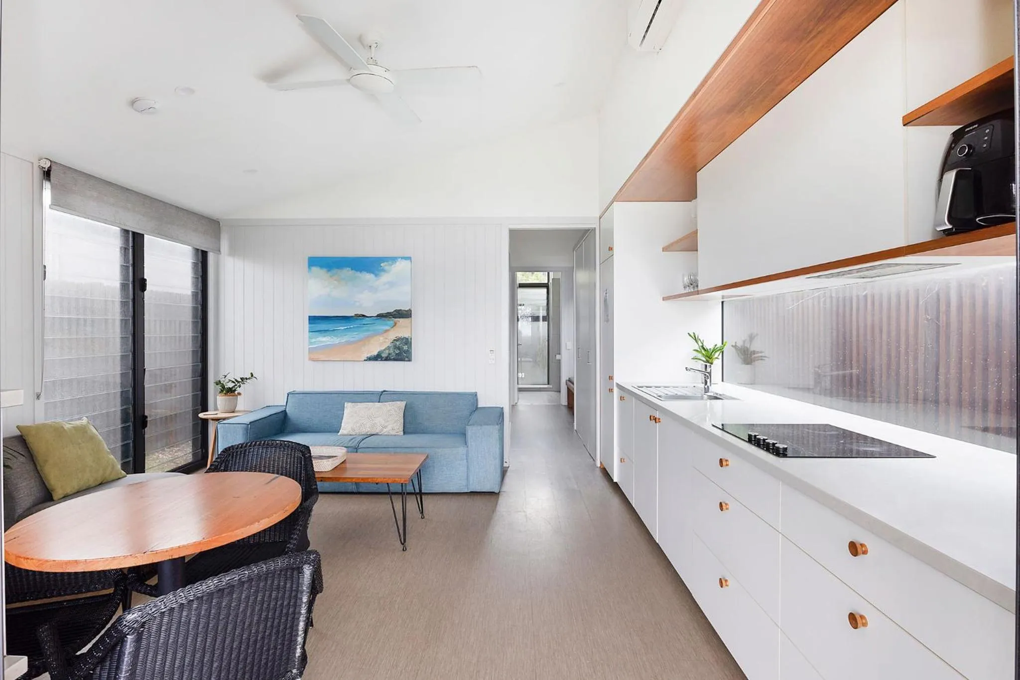 Seating area in Reflections Seal Rocks - Holiday Park