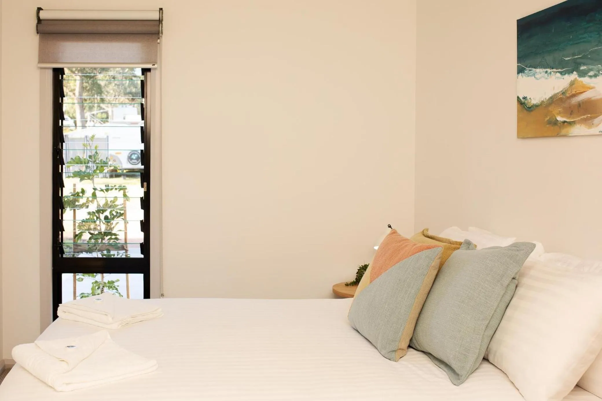 Bedroom, Bed in Reflections Jimmys Beach - Holiday Park