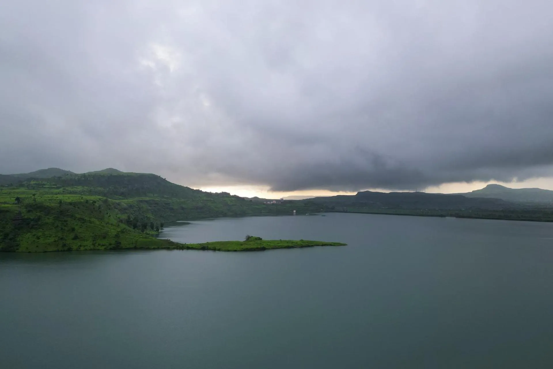 View (from property/room) in Lake Arches by StayVista - Lakeside villa with Infinity pool, Gazebo & Modern Greek interiors
