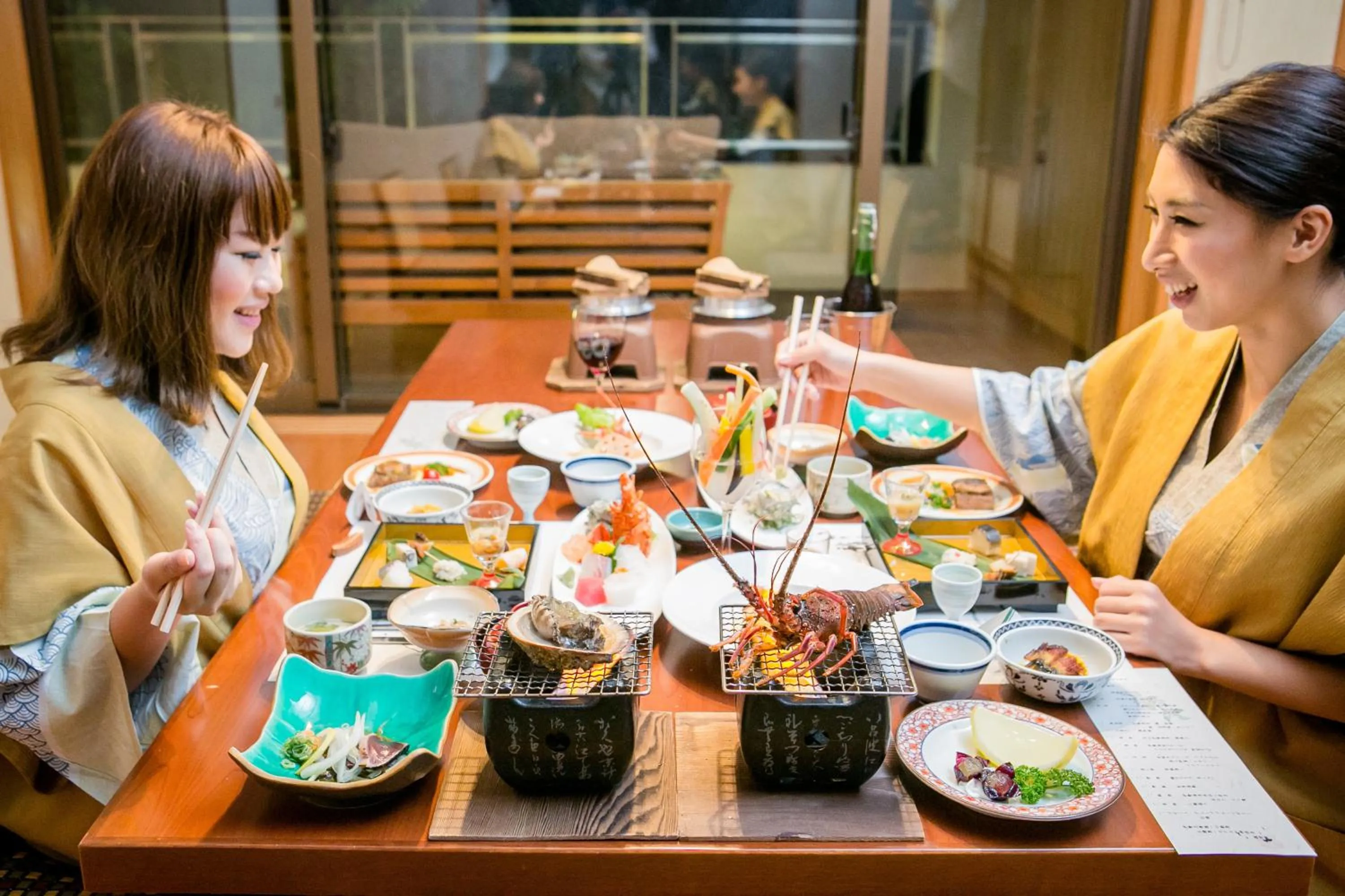 Food close-up in Ijika Daiichi Hotel Kagura