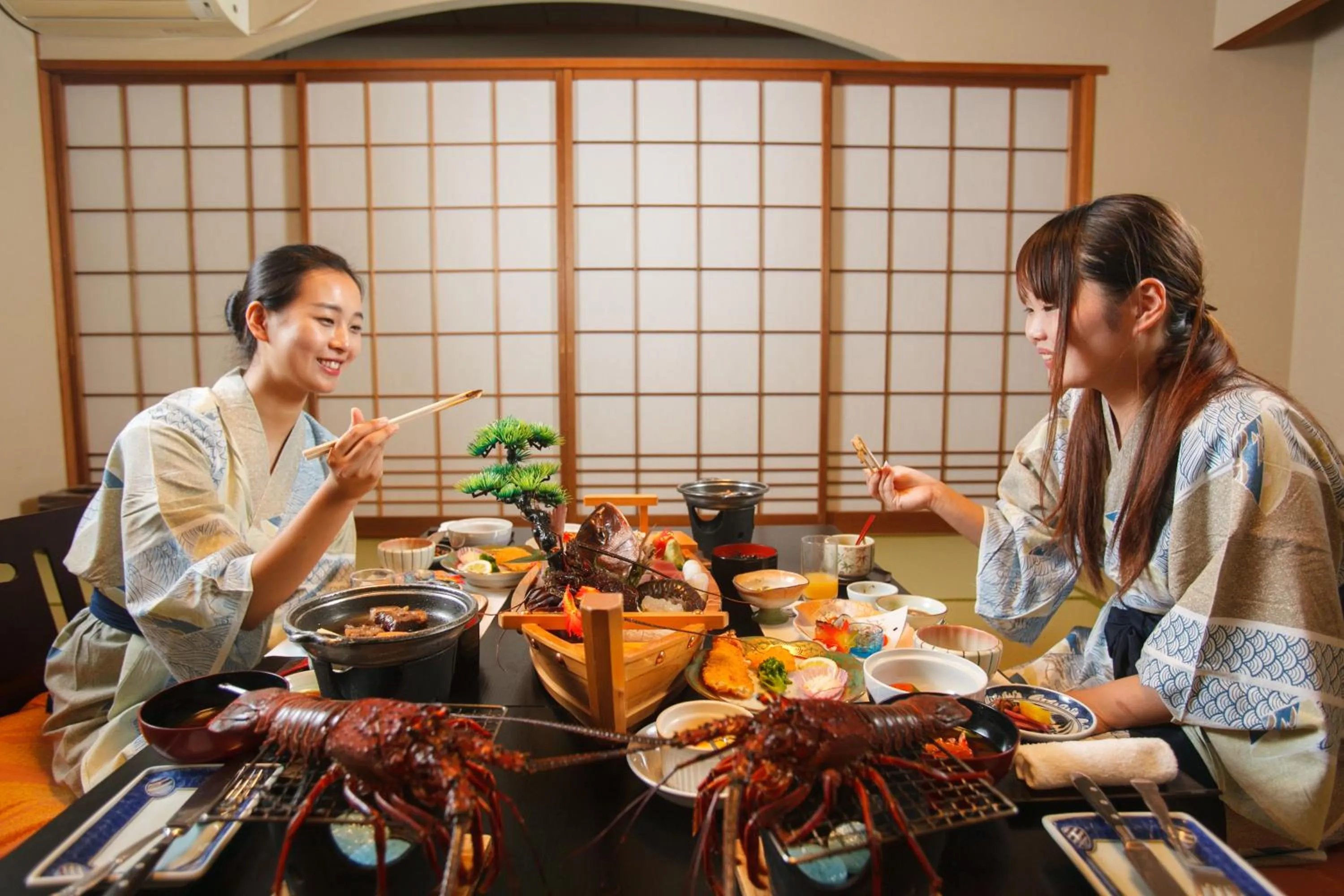 Food close-up in Ijika Daiichi Hotel Kagura