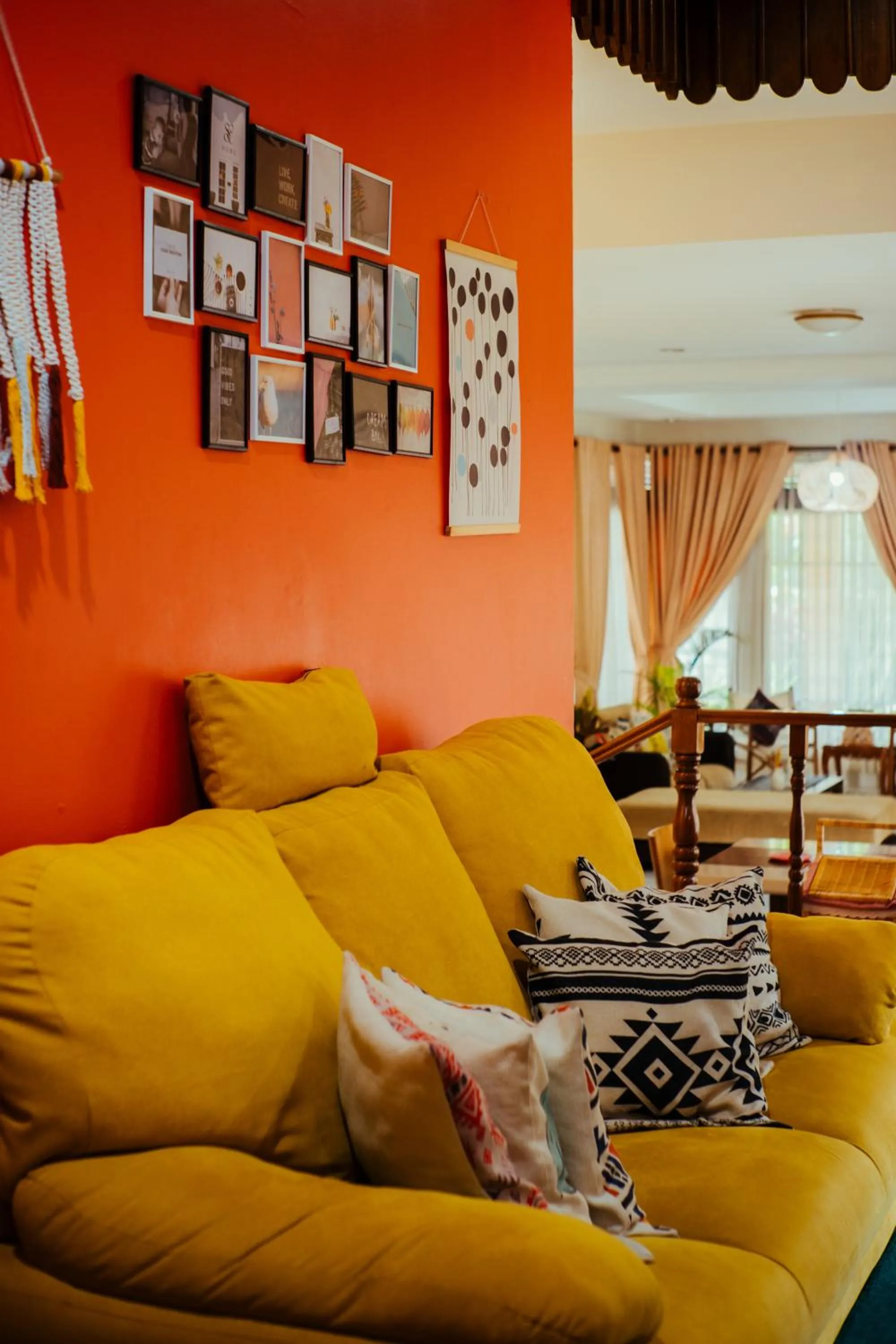 Seating area in Roemah Renjana Bandung