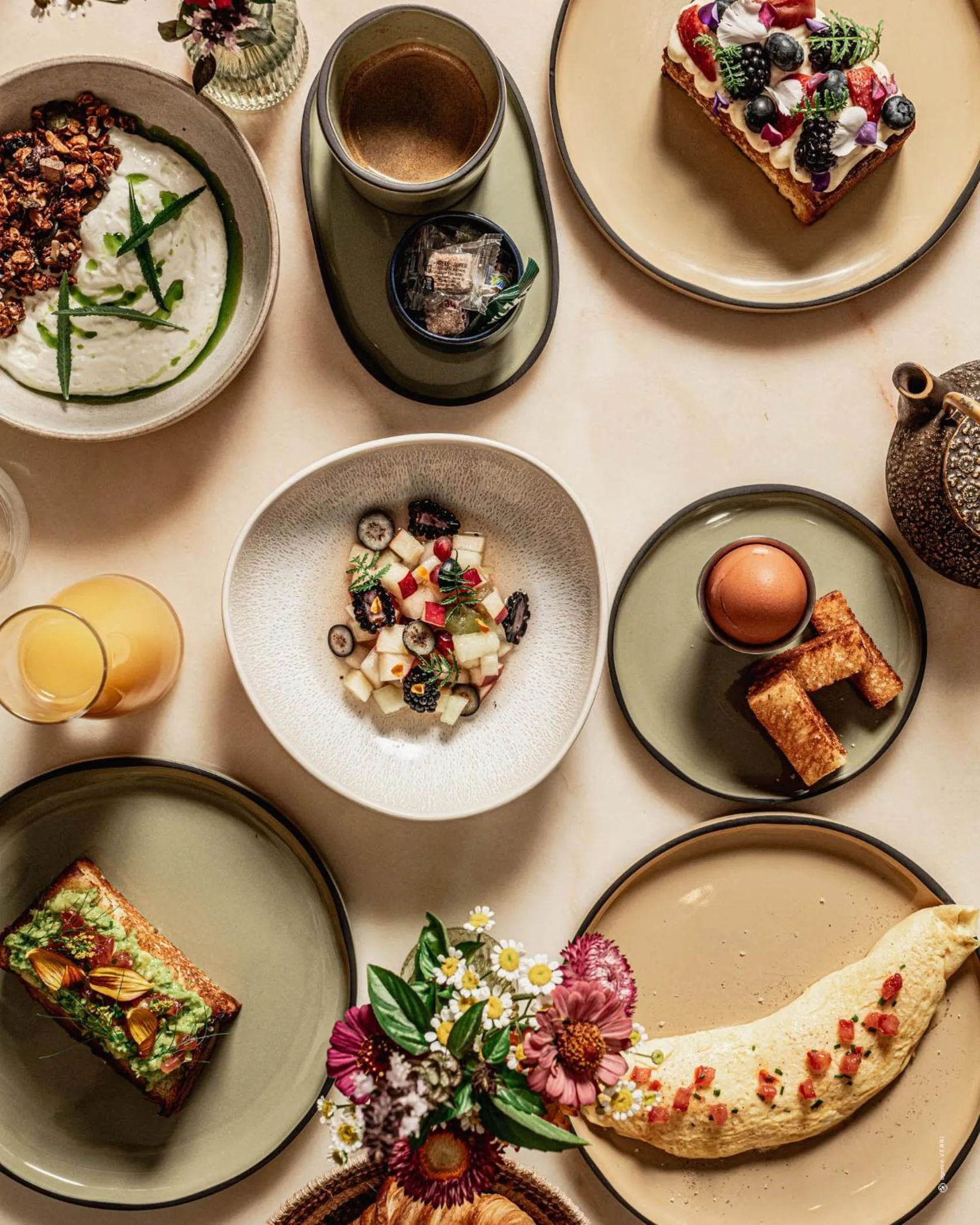 Breakfast in Hôtel Le Mosaïque