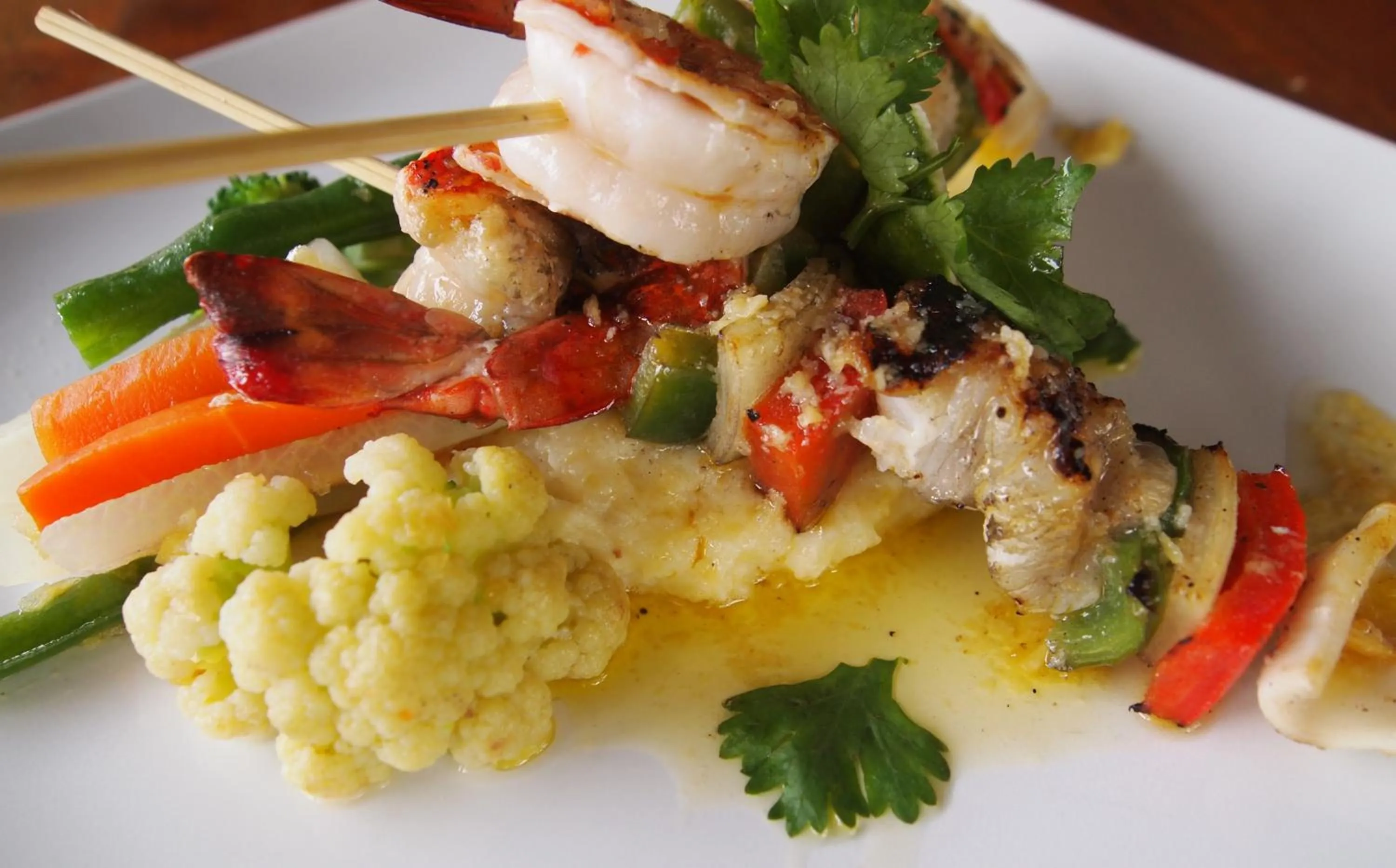 Food close-up in Saren Indah Hotel