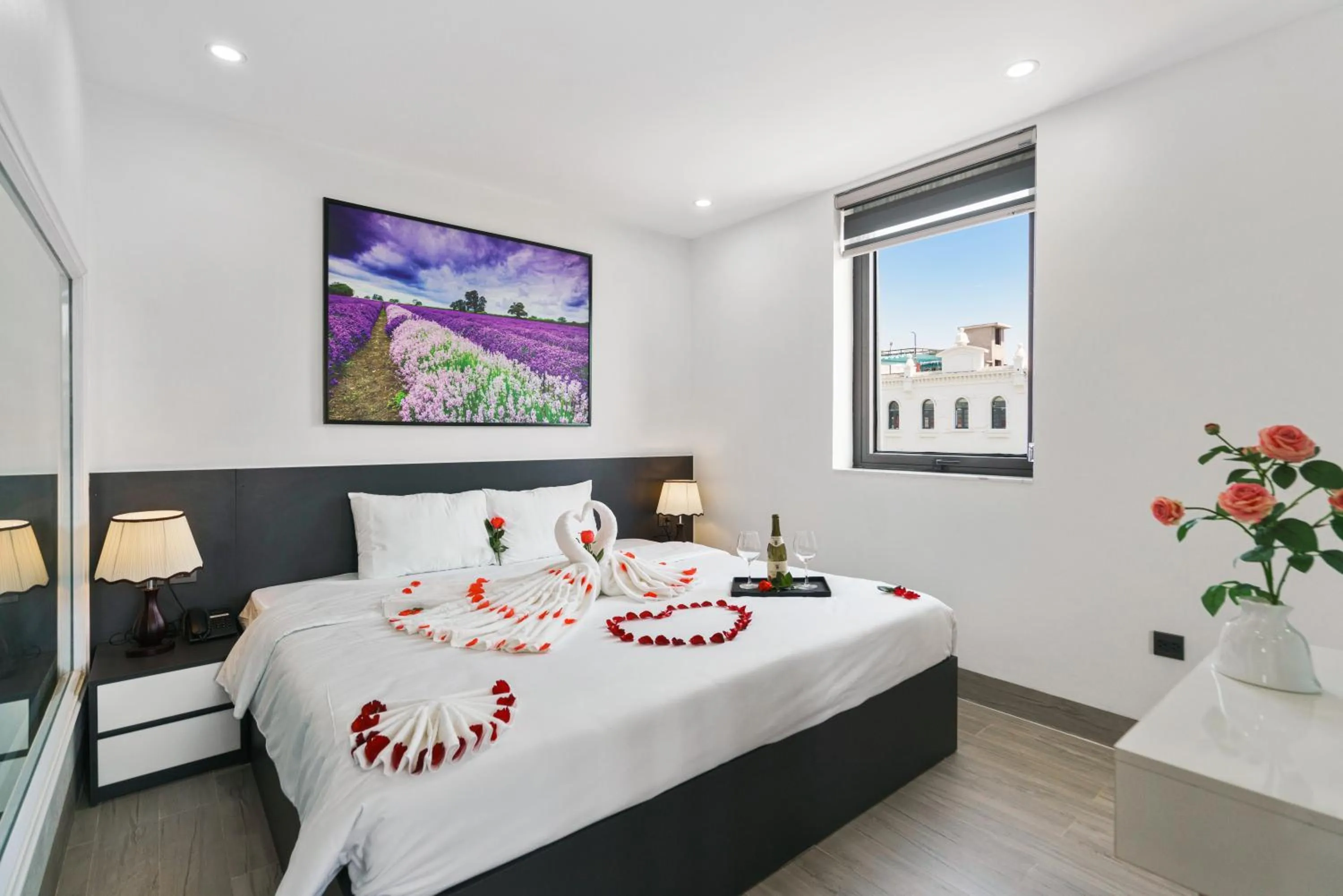 Bed in The Enchanted Ha Long Hotel