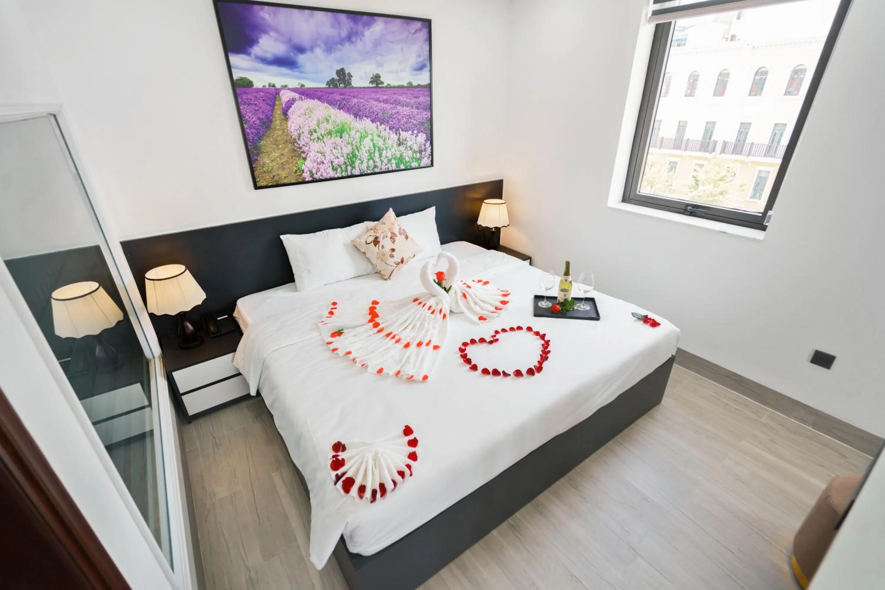 Bed in The Enchanted Ha Long Hotel