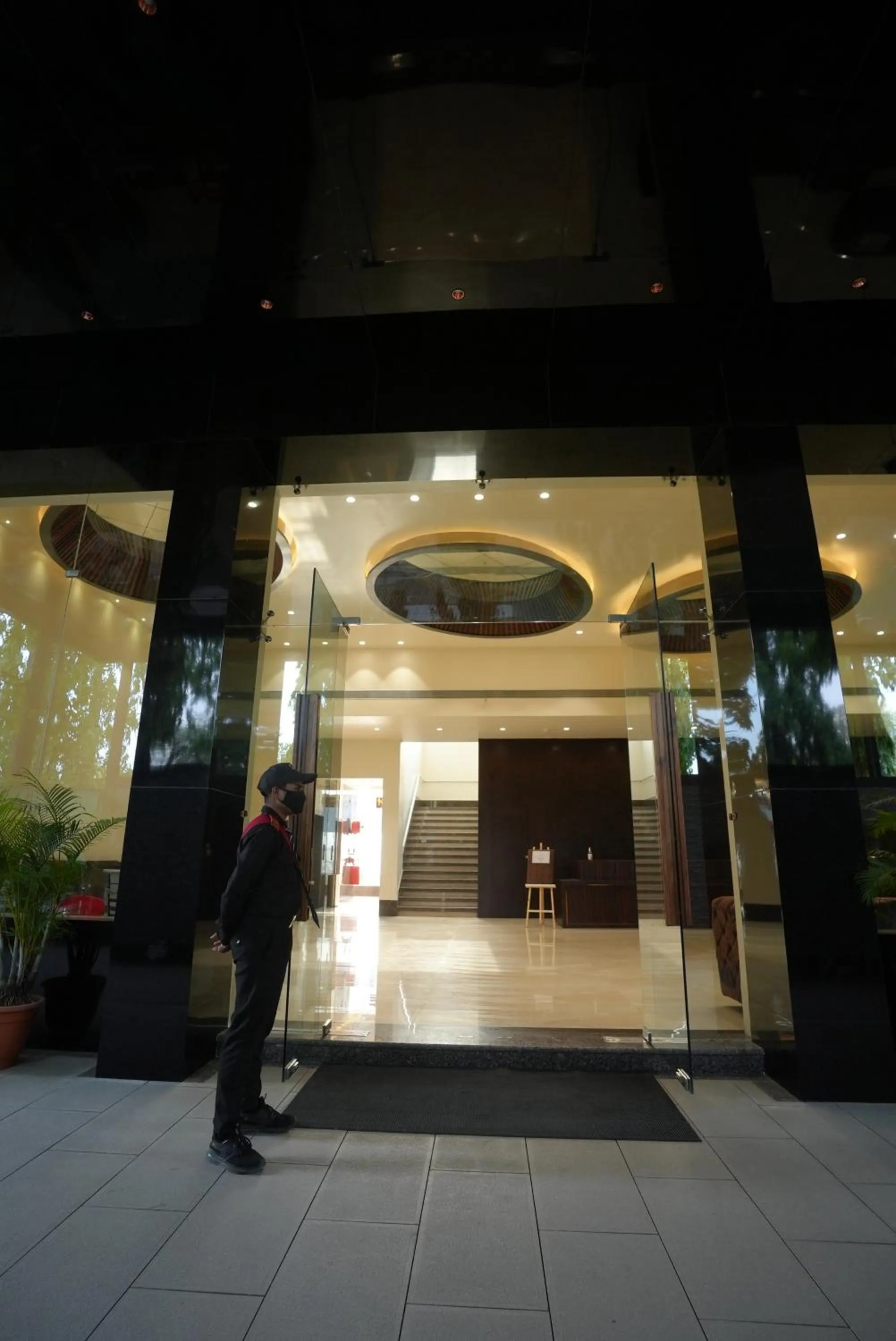 Facade/entrance in HOTEL MAKHAN VIHAR