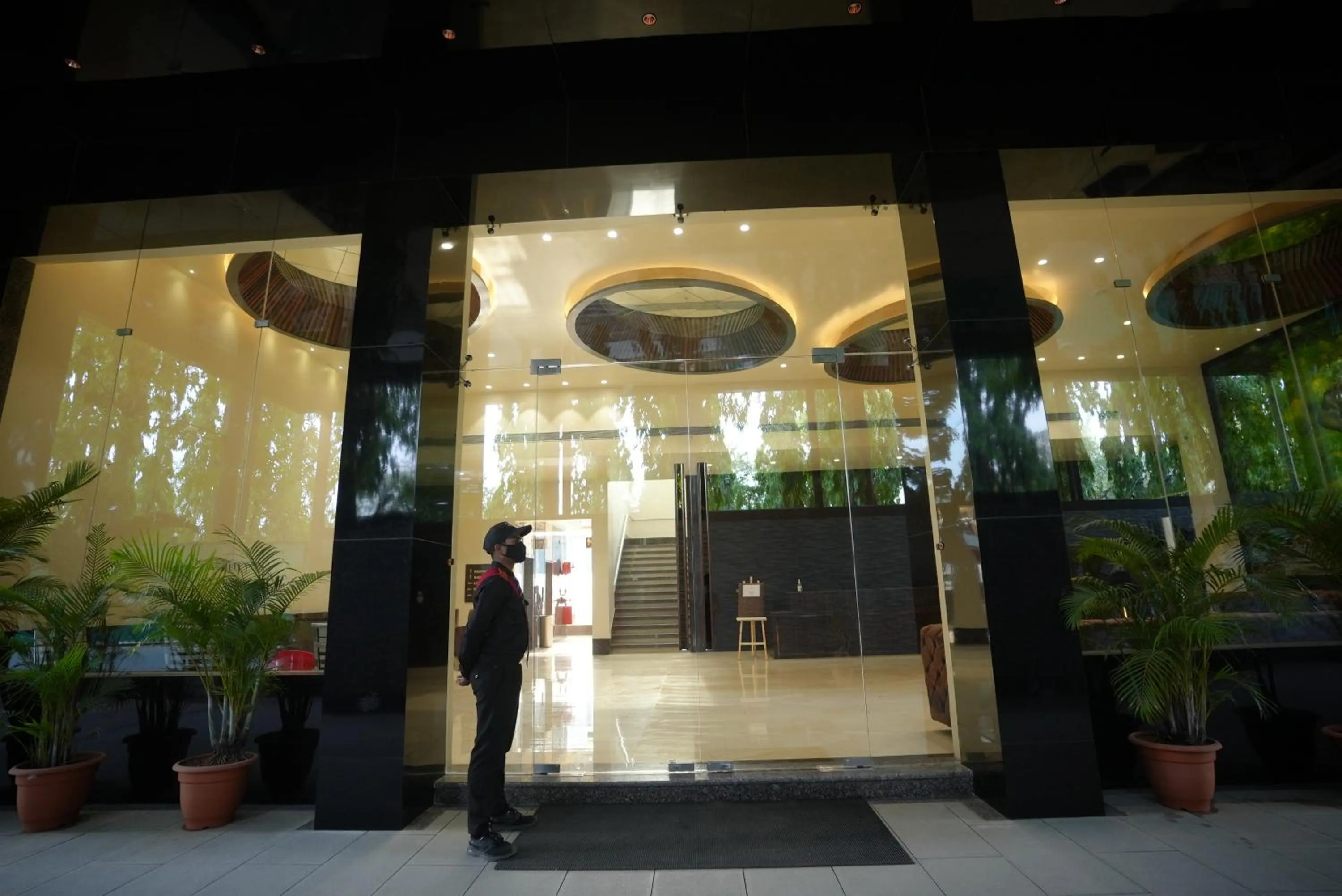 Facade/entrance in HOTEL MAKHAN VIHAR
