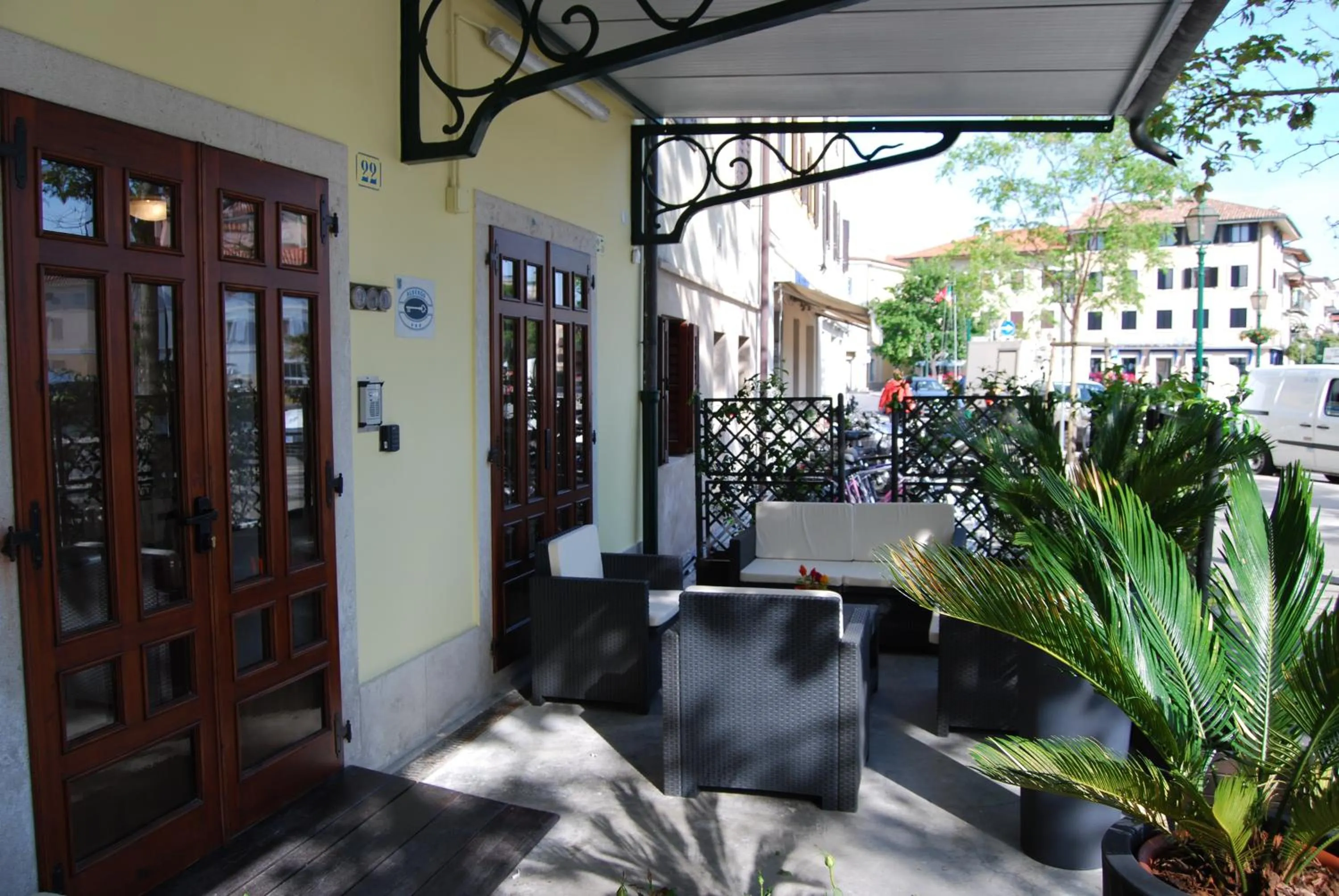 Patio in Hotel Alla città di Trieste