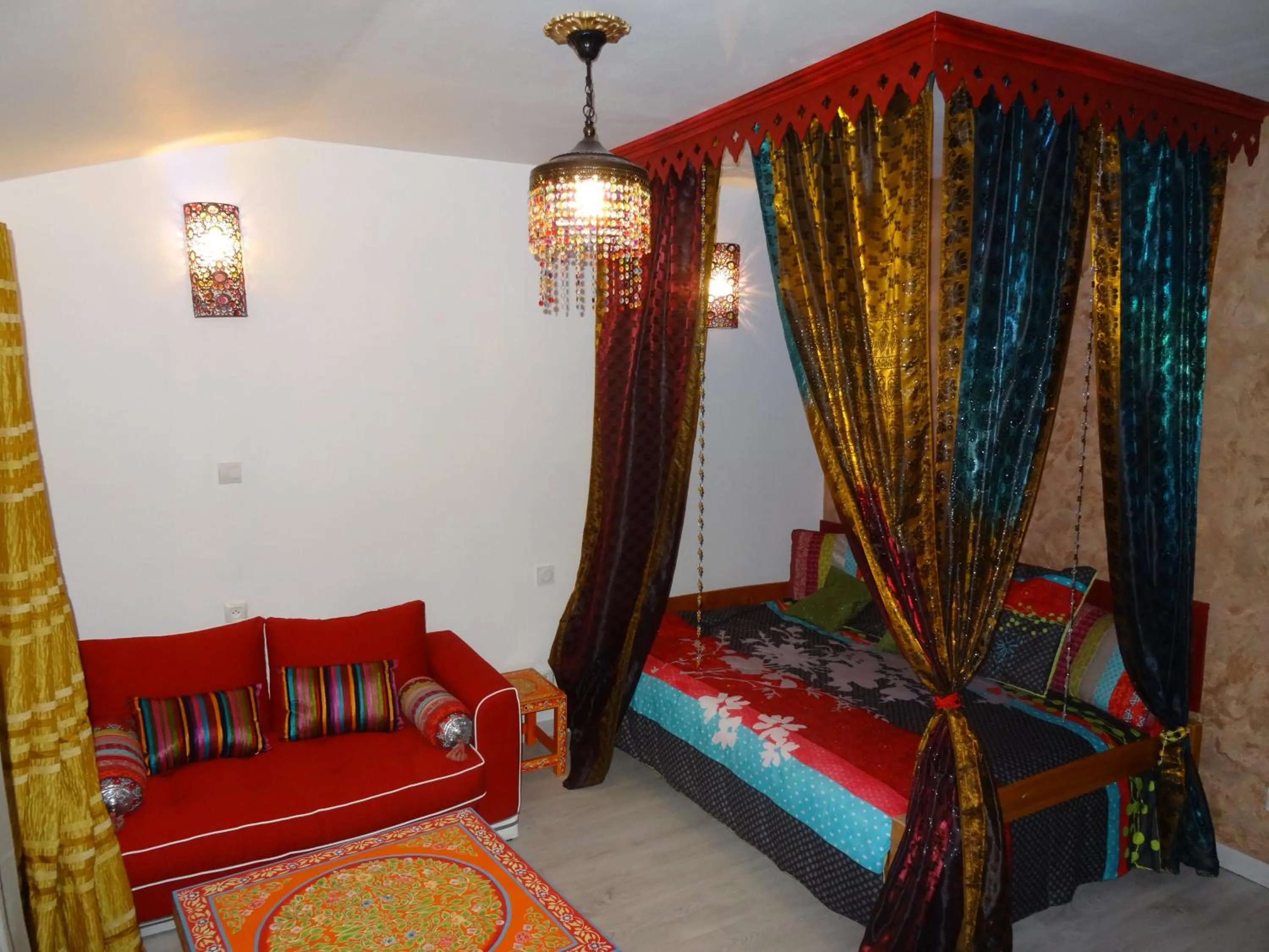 Bed in La Fontenelle Chambres d'Hôtes