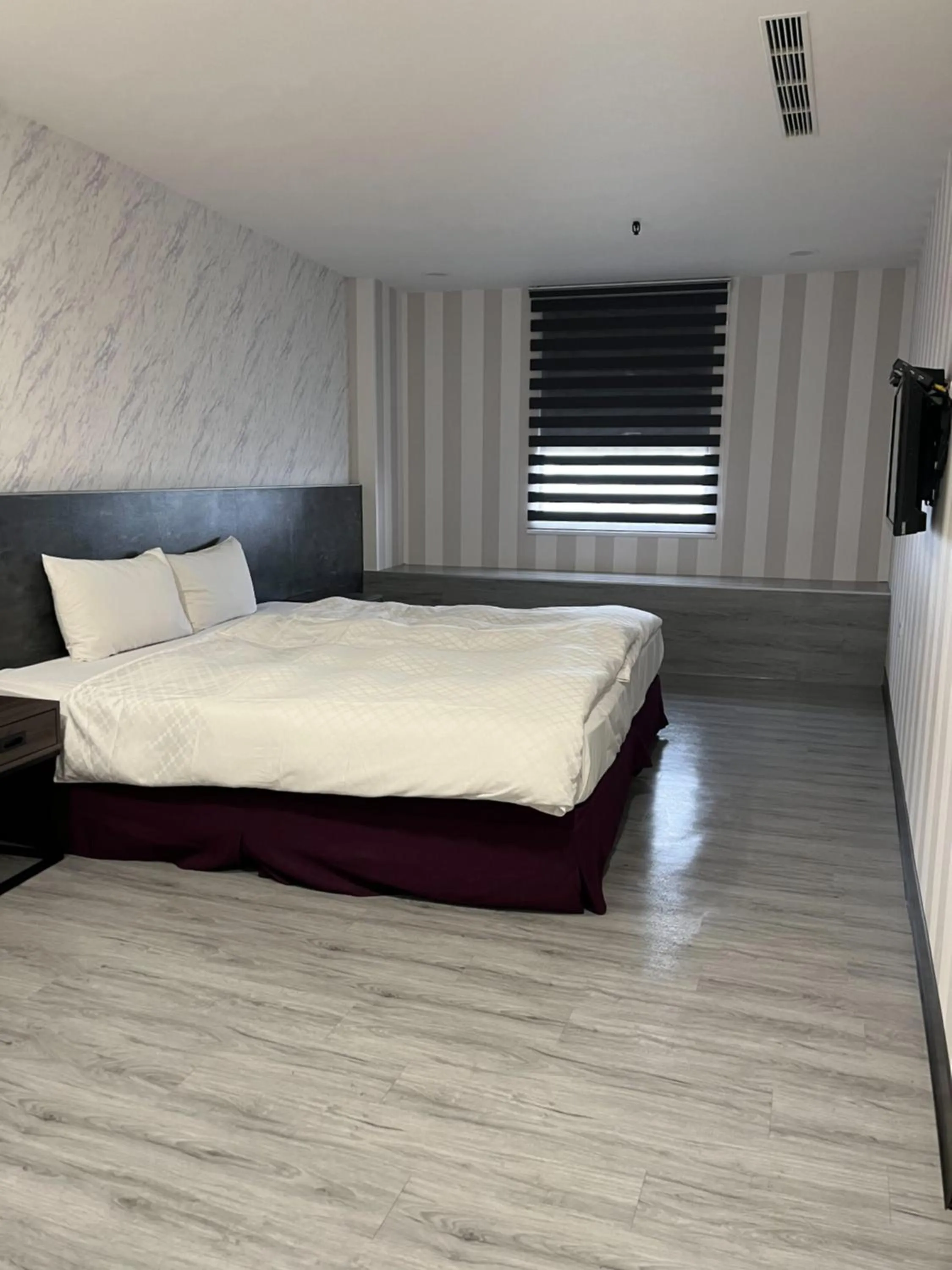 Bed in 嵐茵鐵道旅館