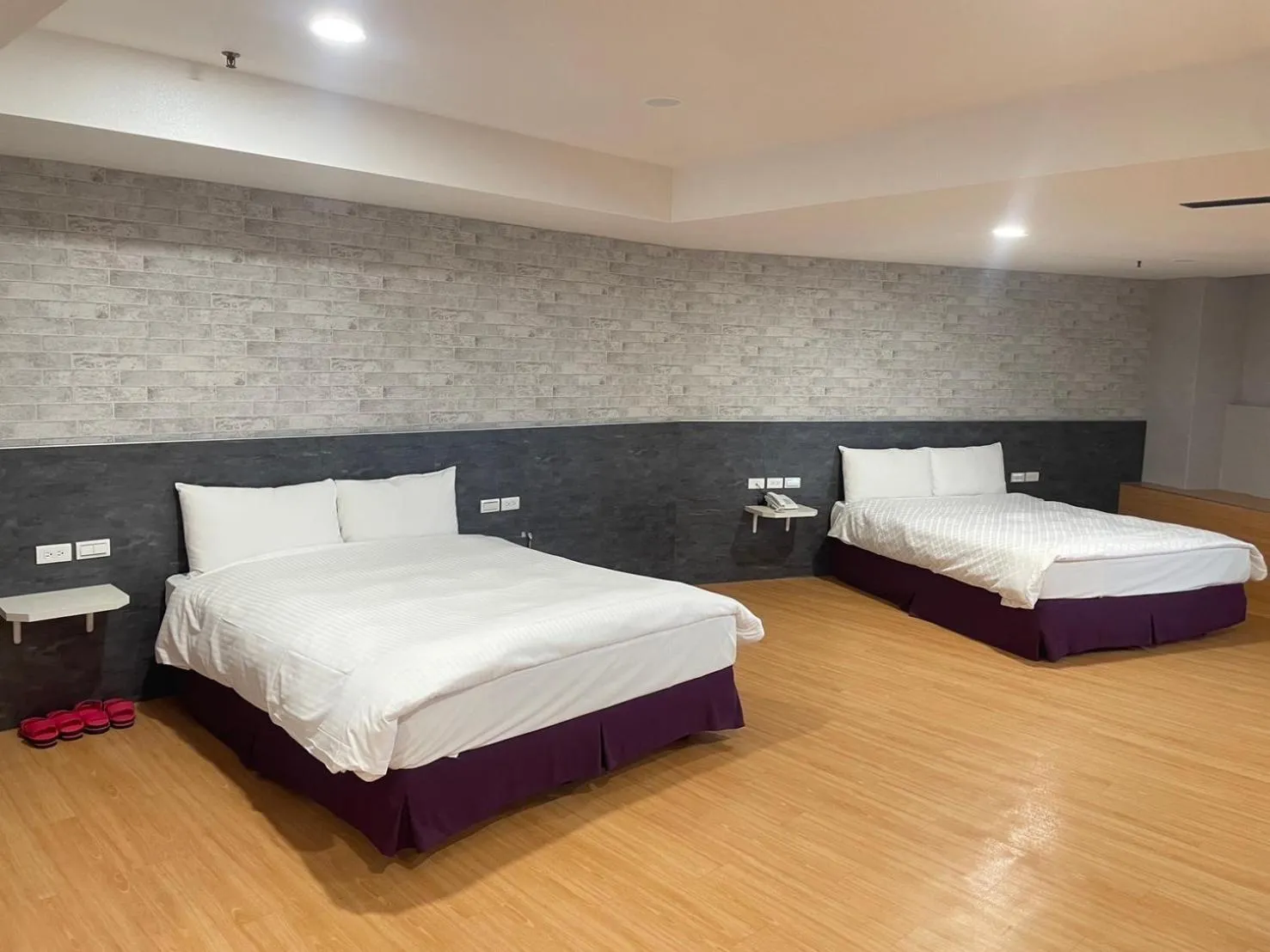 Bed in 嵐茵鐵道旅館