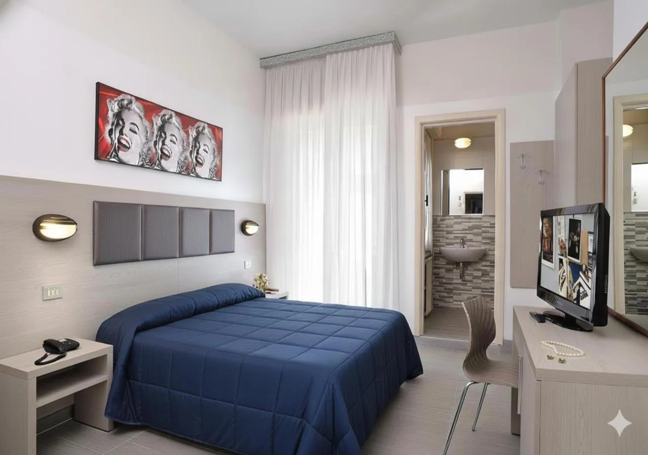 Bedroom, Bed in Hotel Tiberius