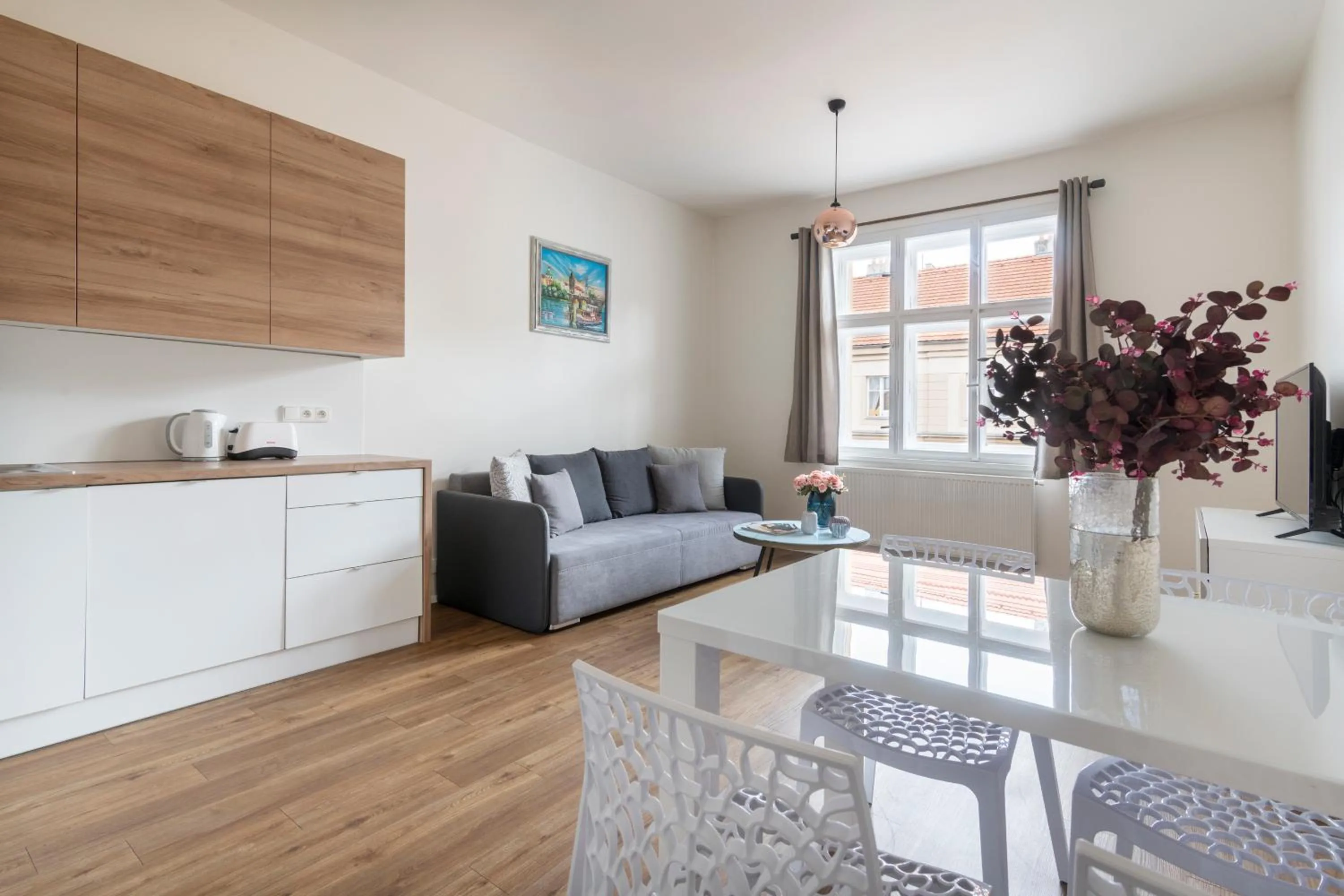 Living room in Prague Tales Boutique Residence by Dwellfort