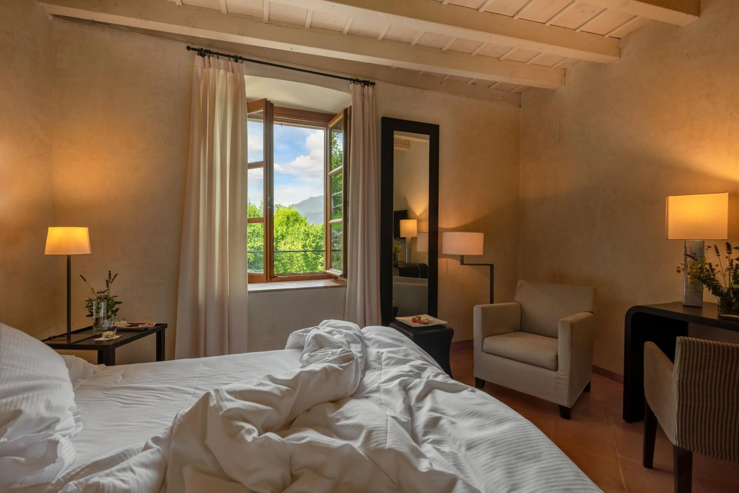 Bed in Villa Arcadio
