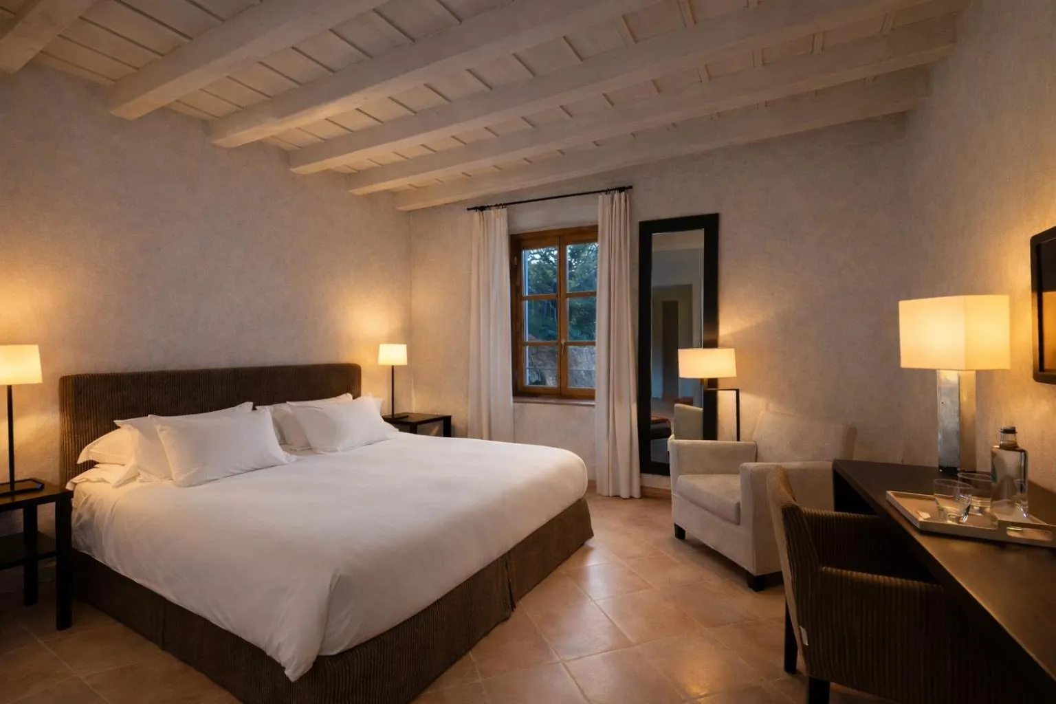 Bed in Villa Arcadio