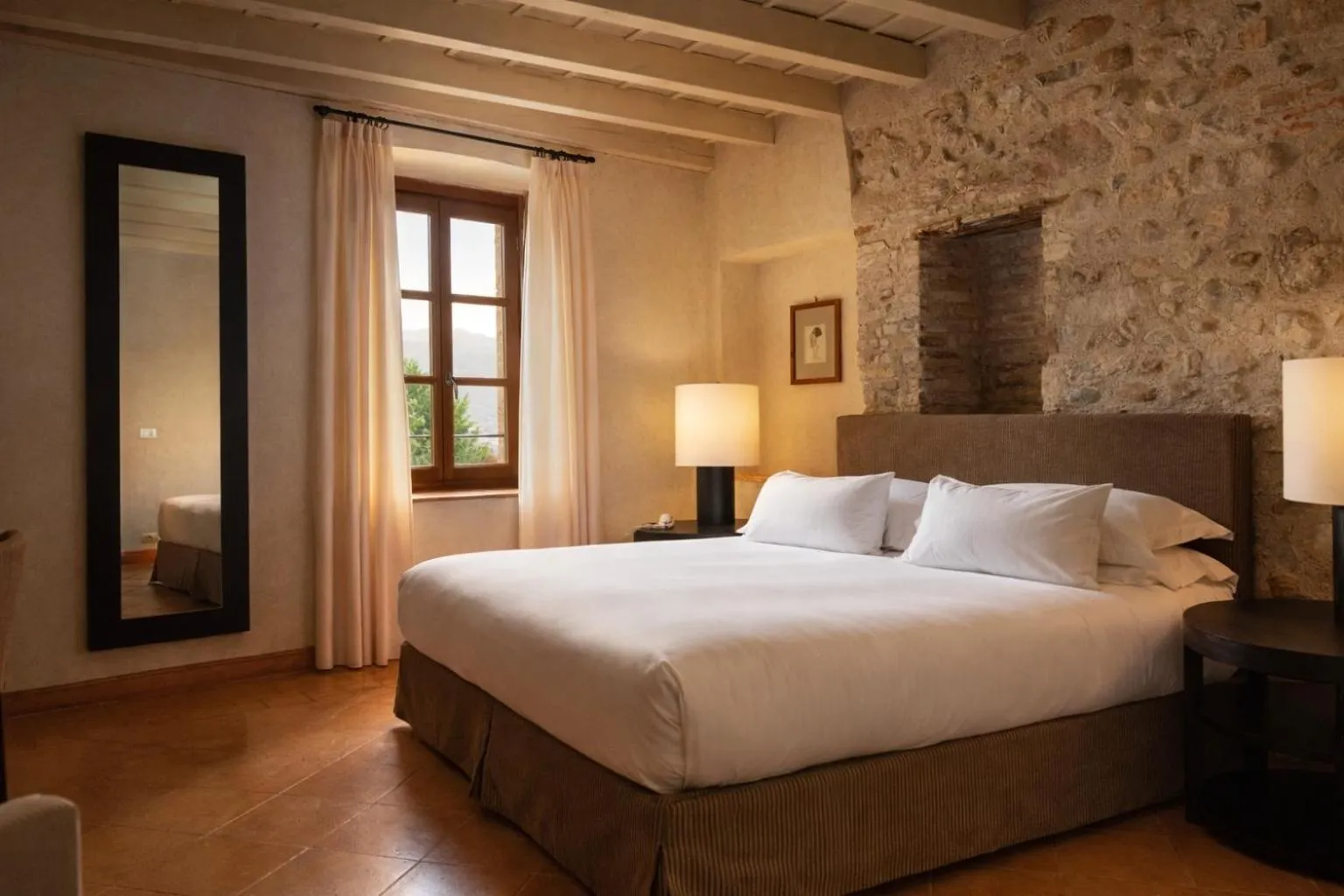 Bed in Villa Arcadio
