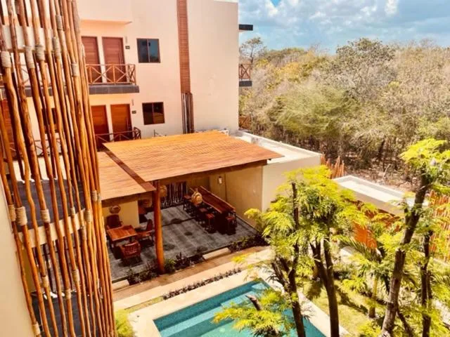 Pool view in Hotel Manglar Suites