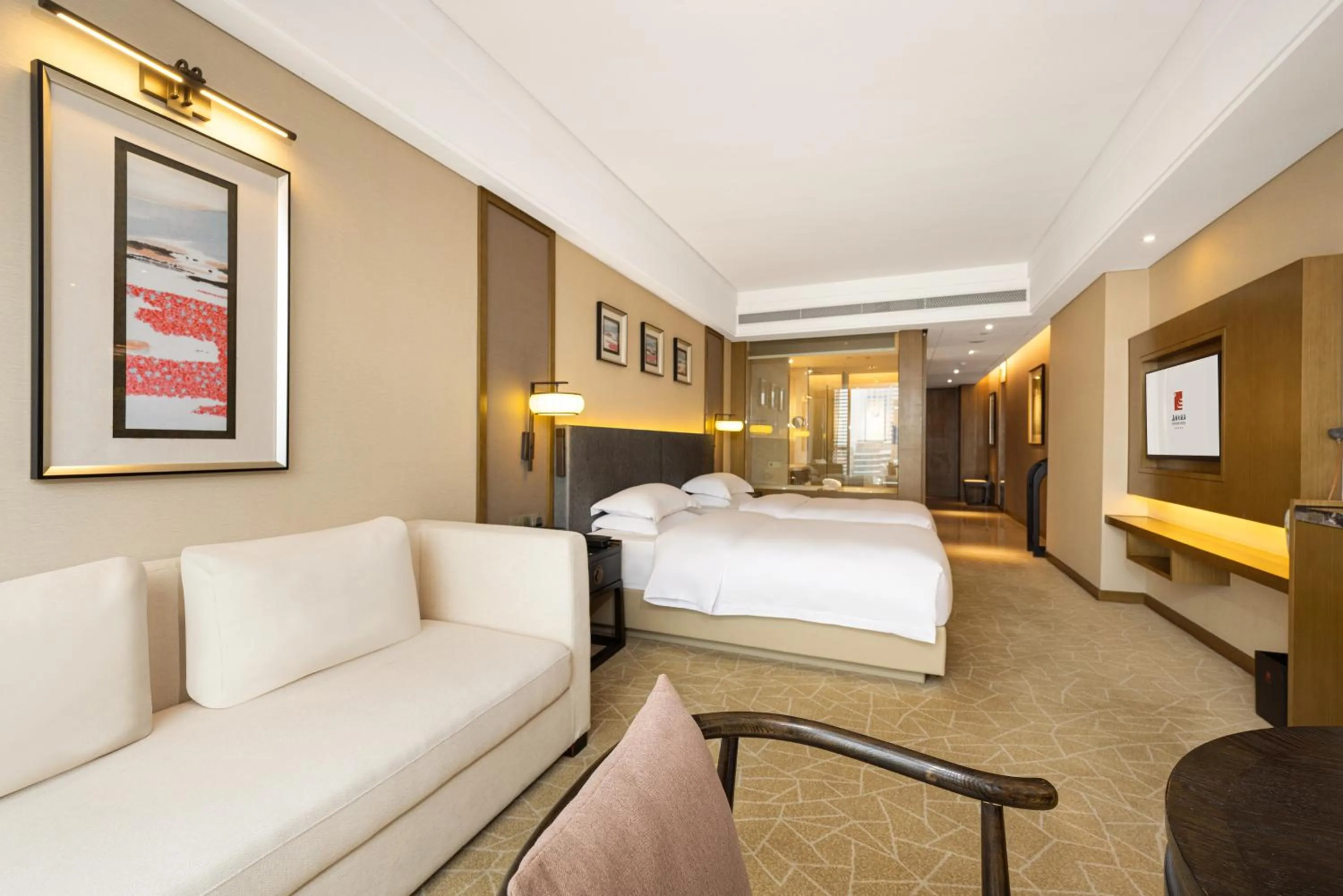 Bed in Yue Yang Hotel