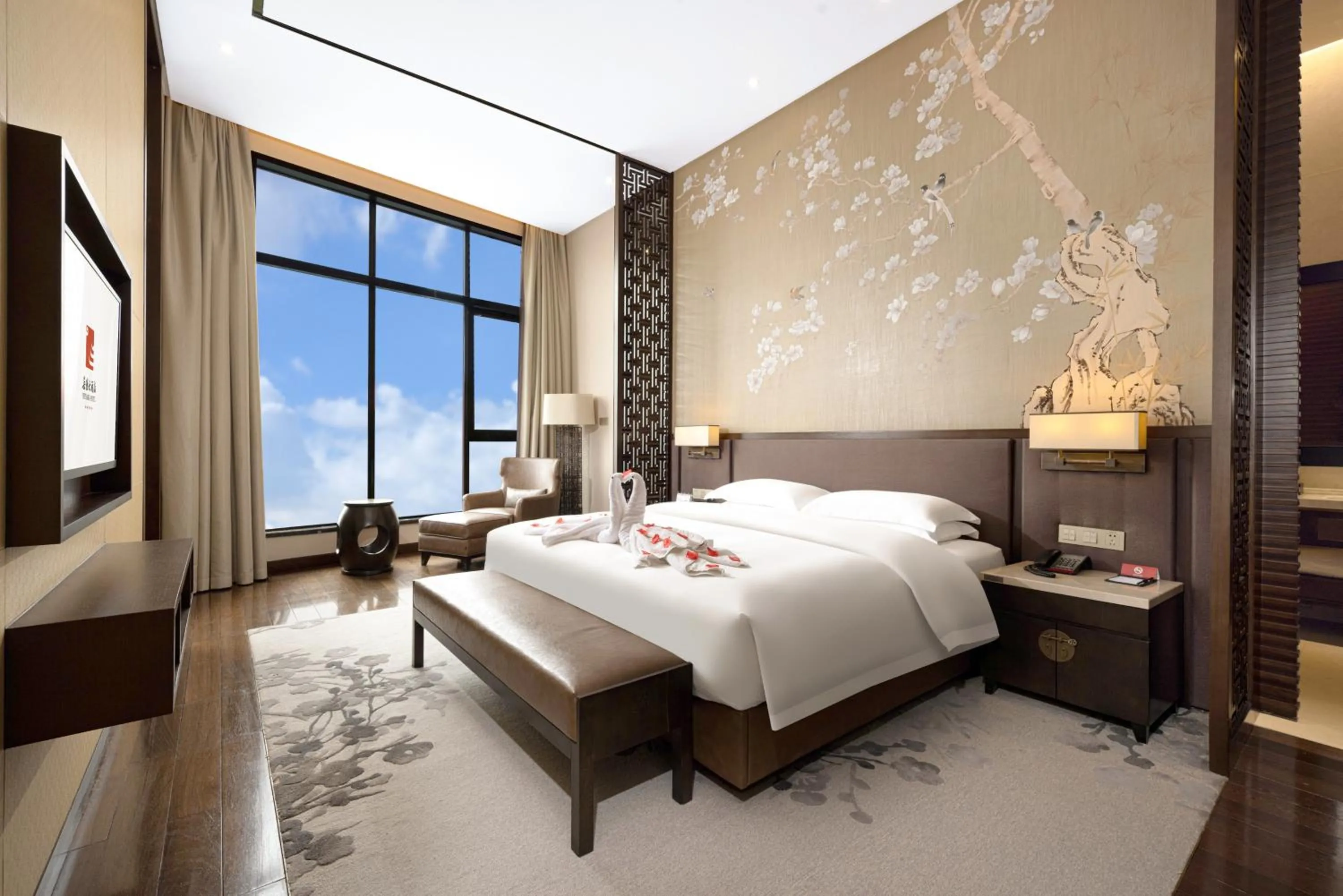 Bed in Yue Yang Hotel