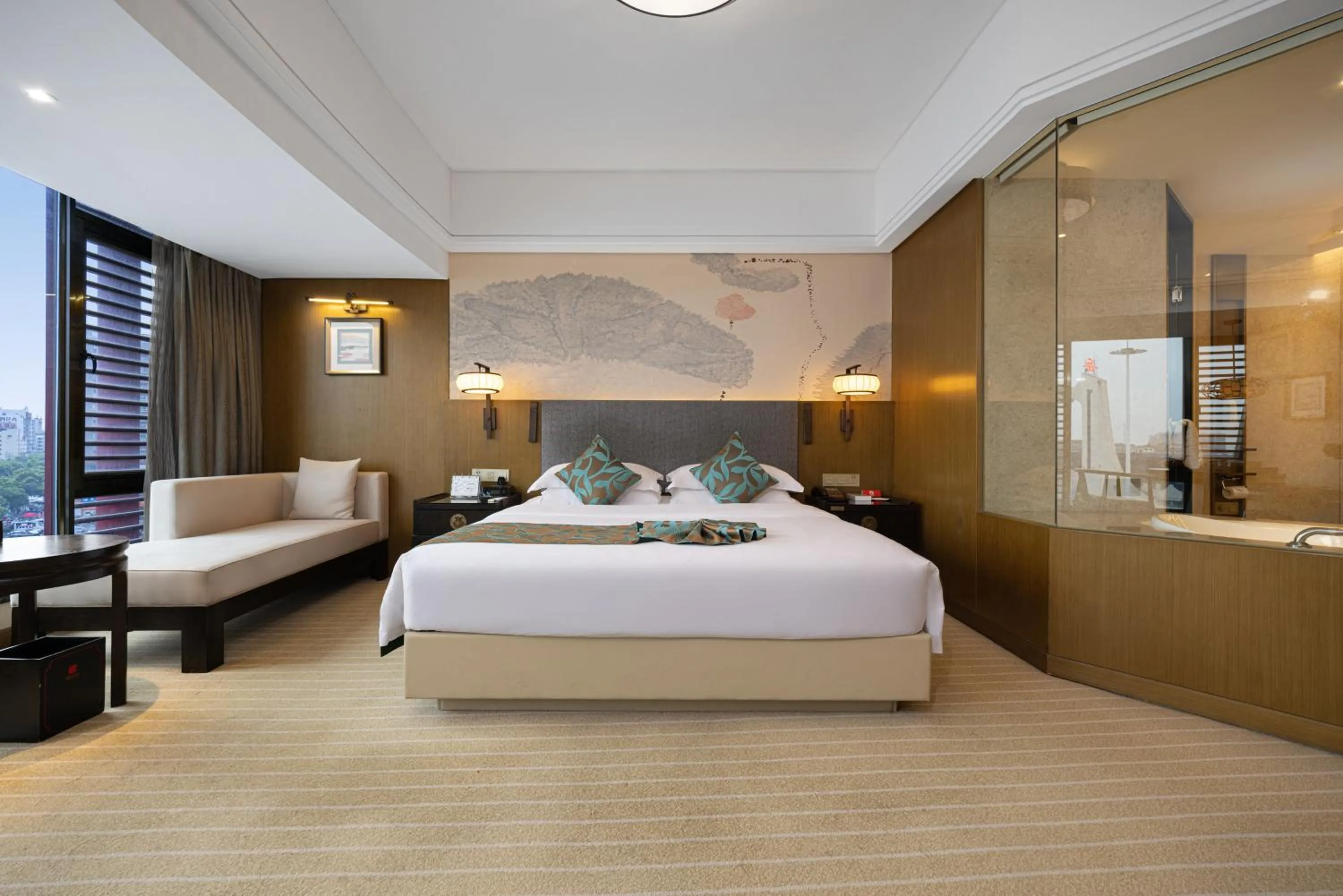 Bed in Yue Yang Hotel