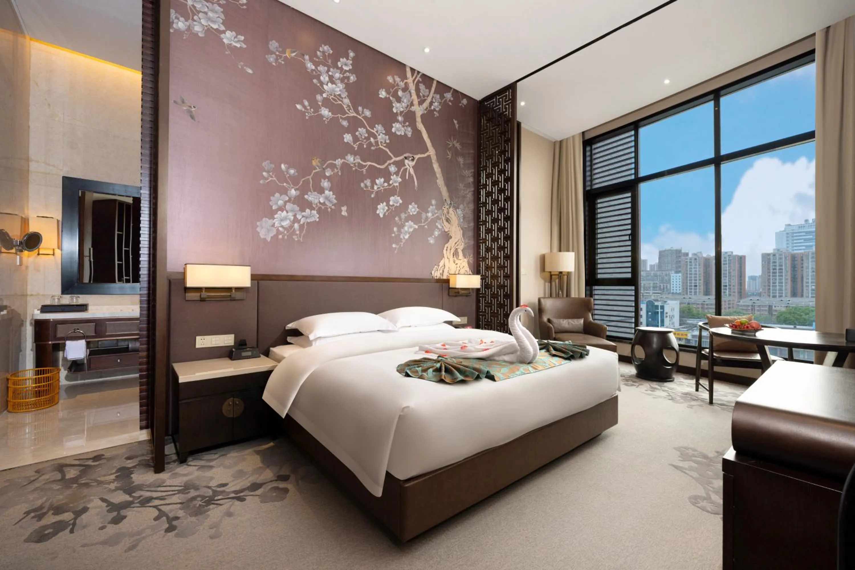 Bed in Yue Yang Hotel