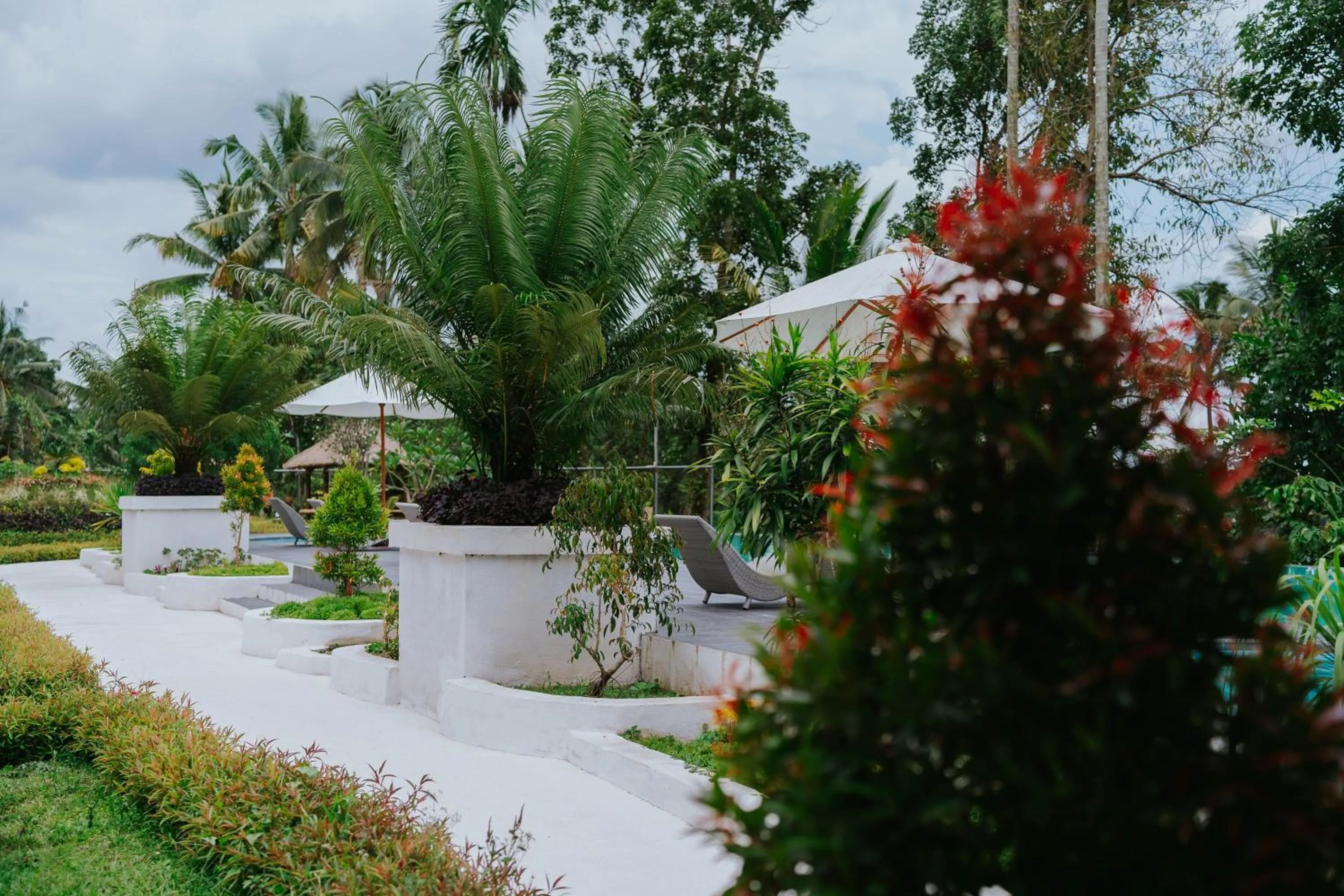 Garden view in Nirvana Hotel Resort Tetebatu