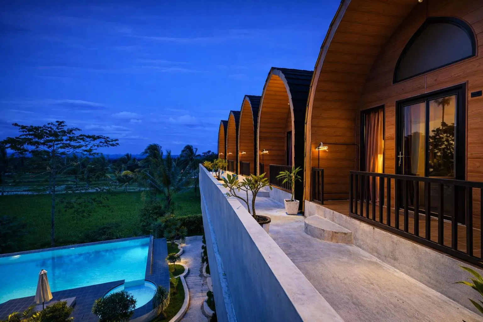 Balcony/Terrace in Nirvana Hotel Resort Tetebatu