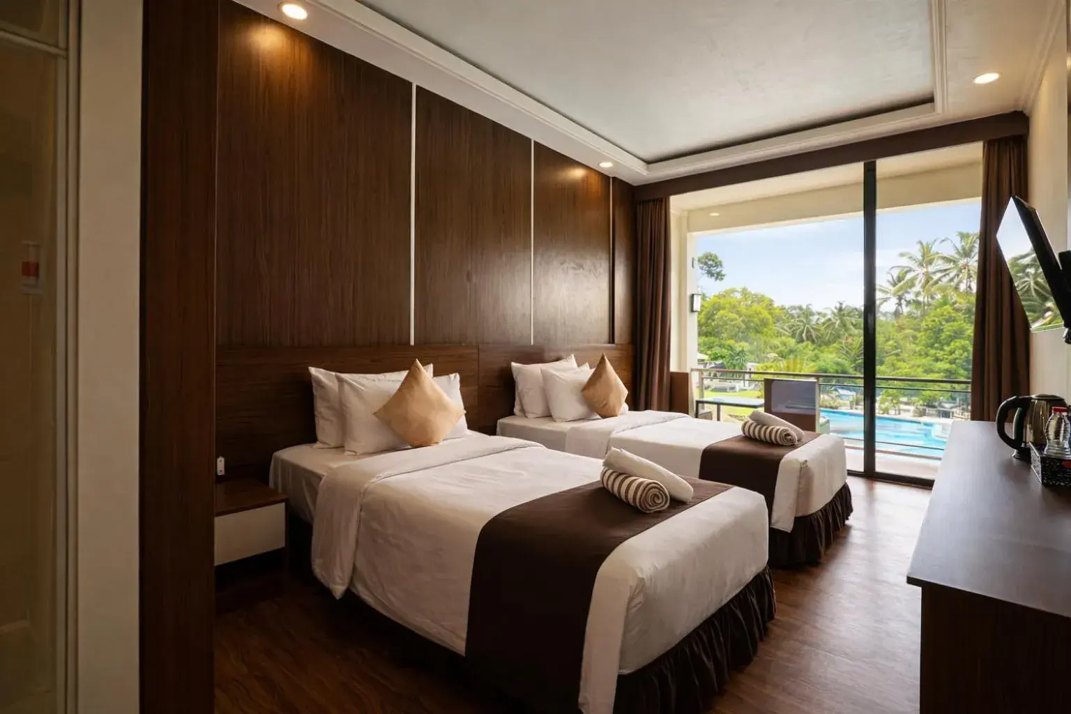 Deluxe Twin Room in Nirvana Hotel Resort Tetebatu Deluxe Twin Room in Nirvana Hotel Resort Tetebatu