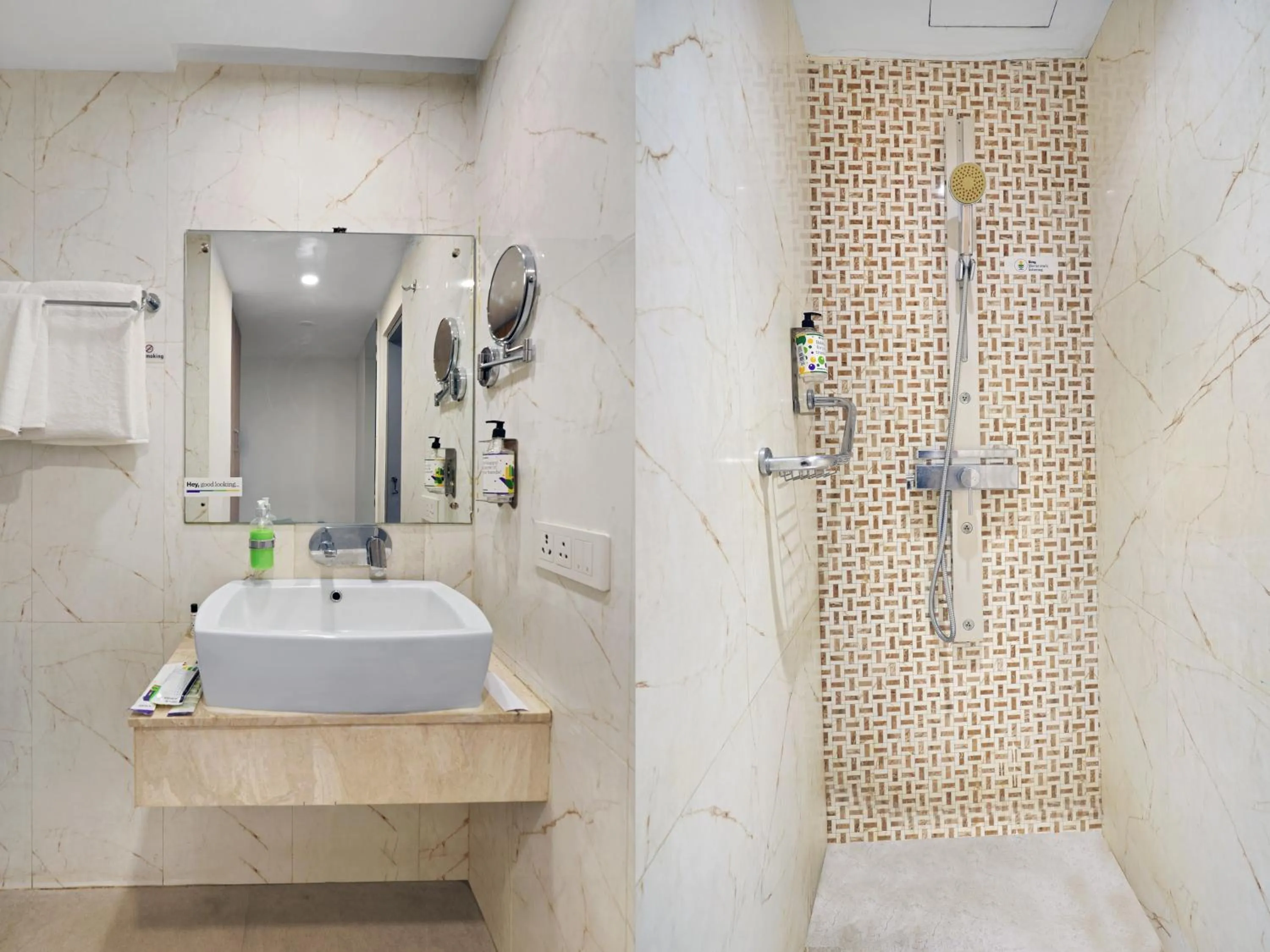 Bathroom in Treebo Jagadish Hotel, Jayanagar