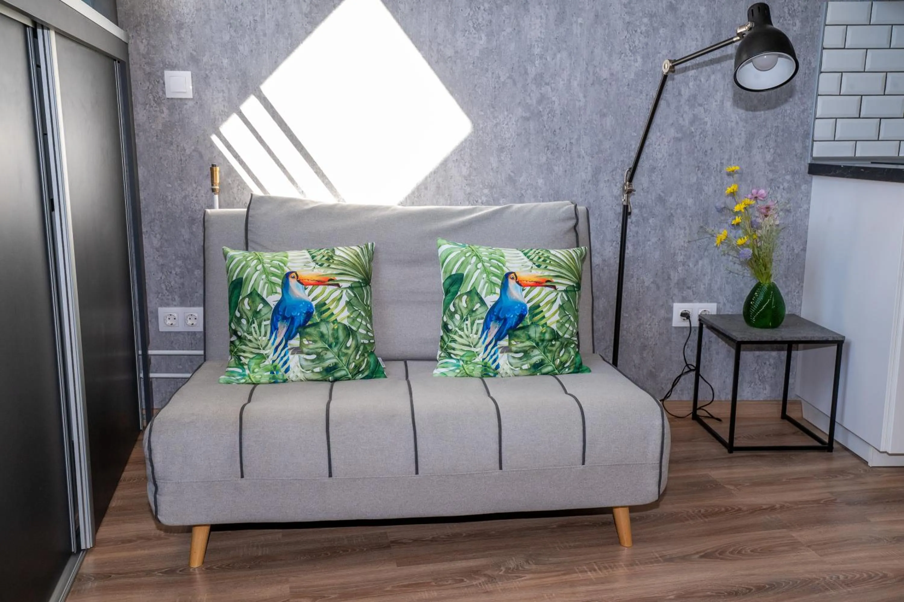 Seating area in Palms Apartments Budapest