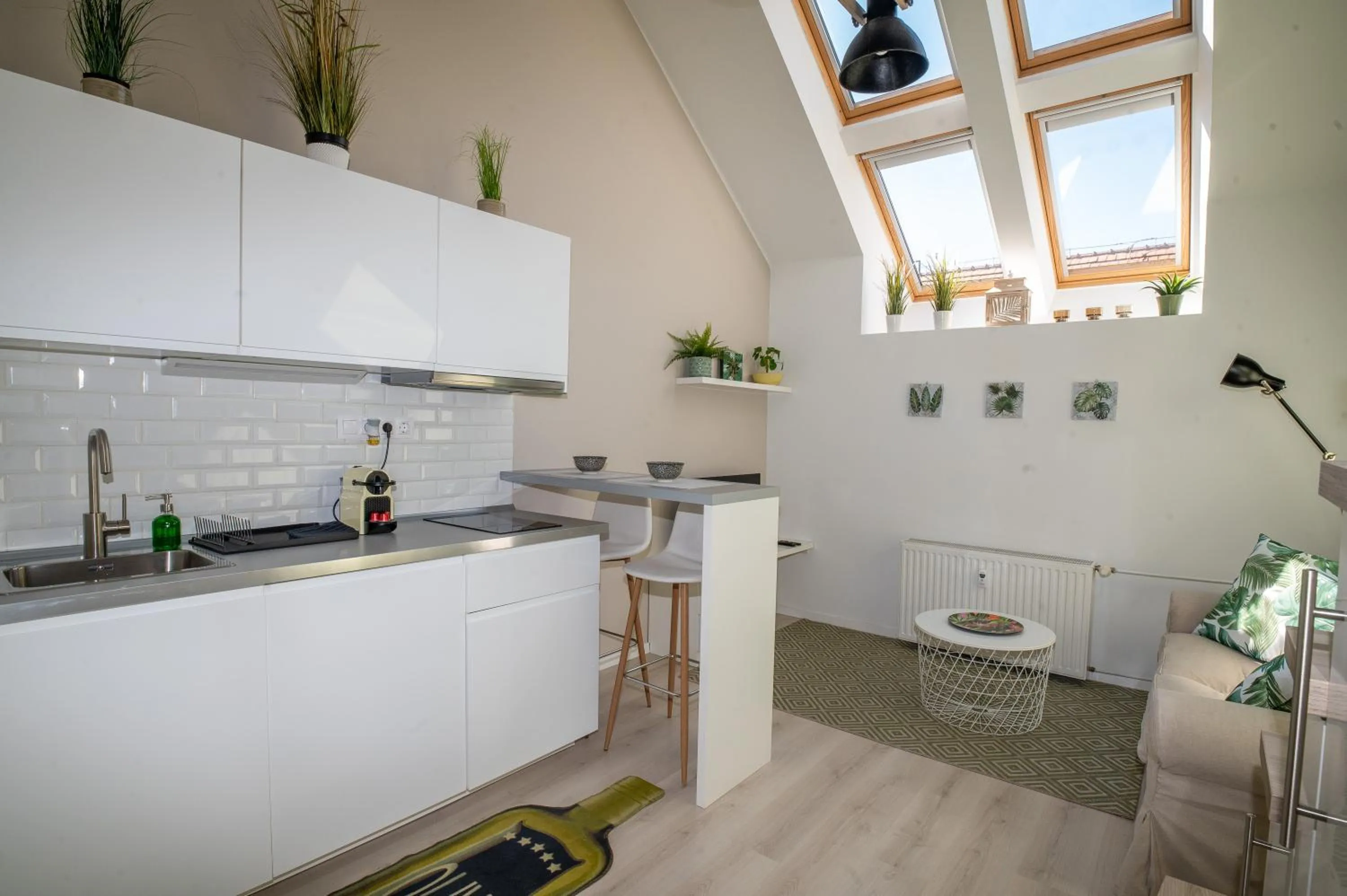 Kitchen or kitchenette in Palms Apartments Budapest