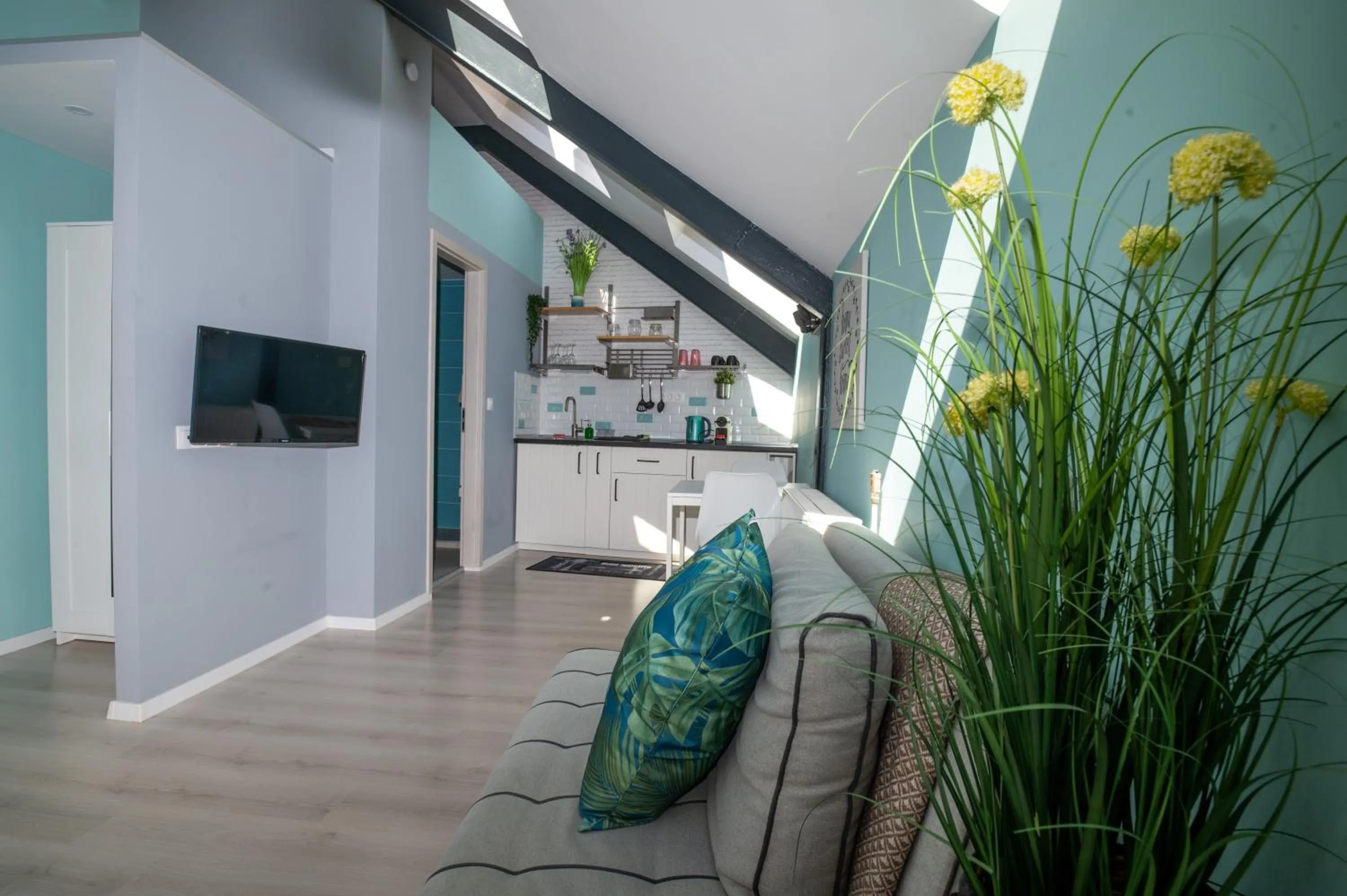 Living room in Palms Apartments Budapest