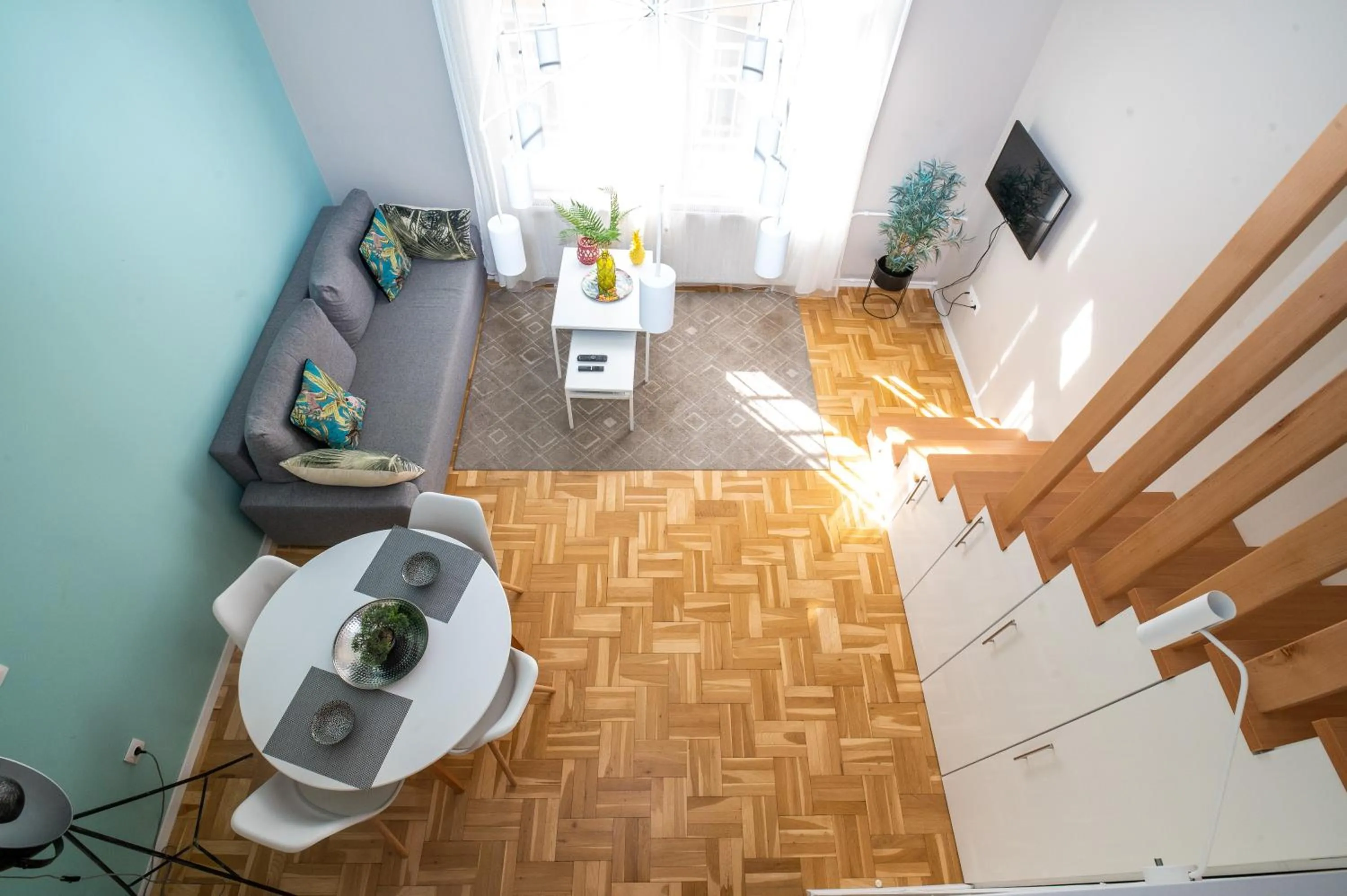 Living room in Palms Apartments Budapest