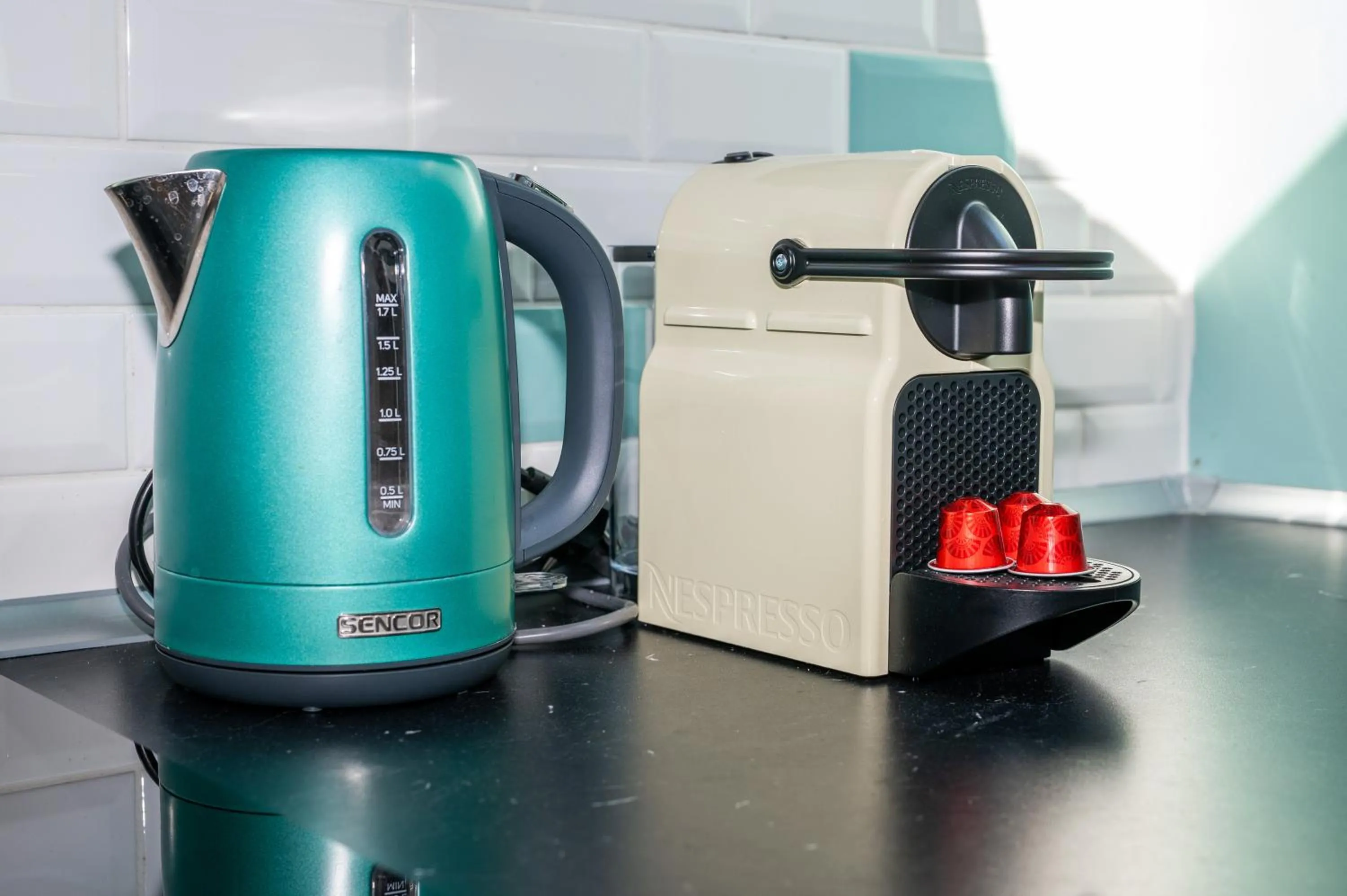 Coffee/tea facilities in Palms Apartments Budapest