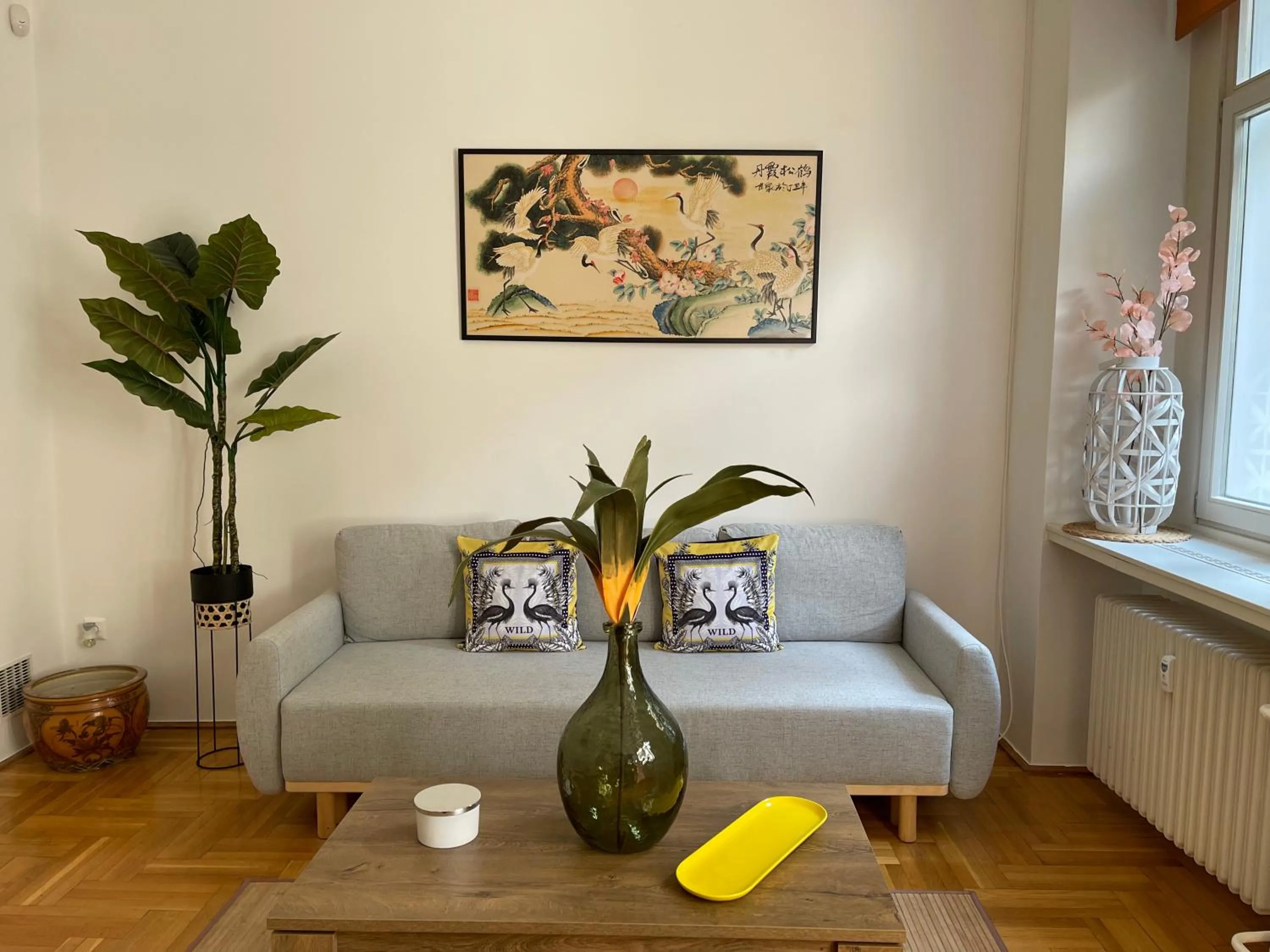Living room in Palms Apartments Budapest