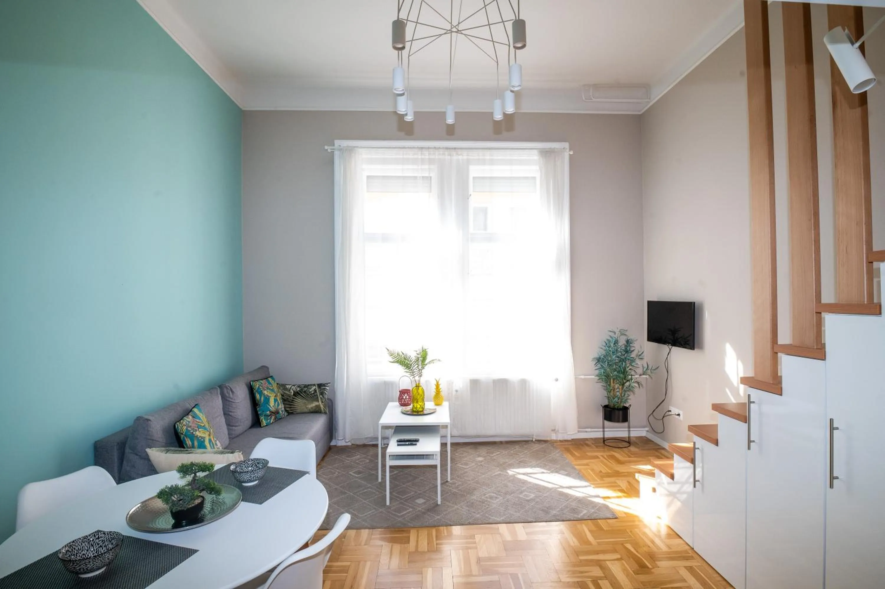 Living room in Palms Apartments Budapest