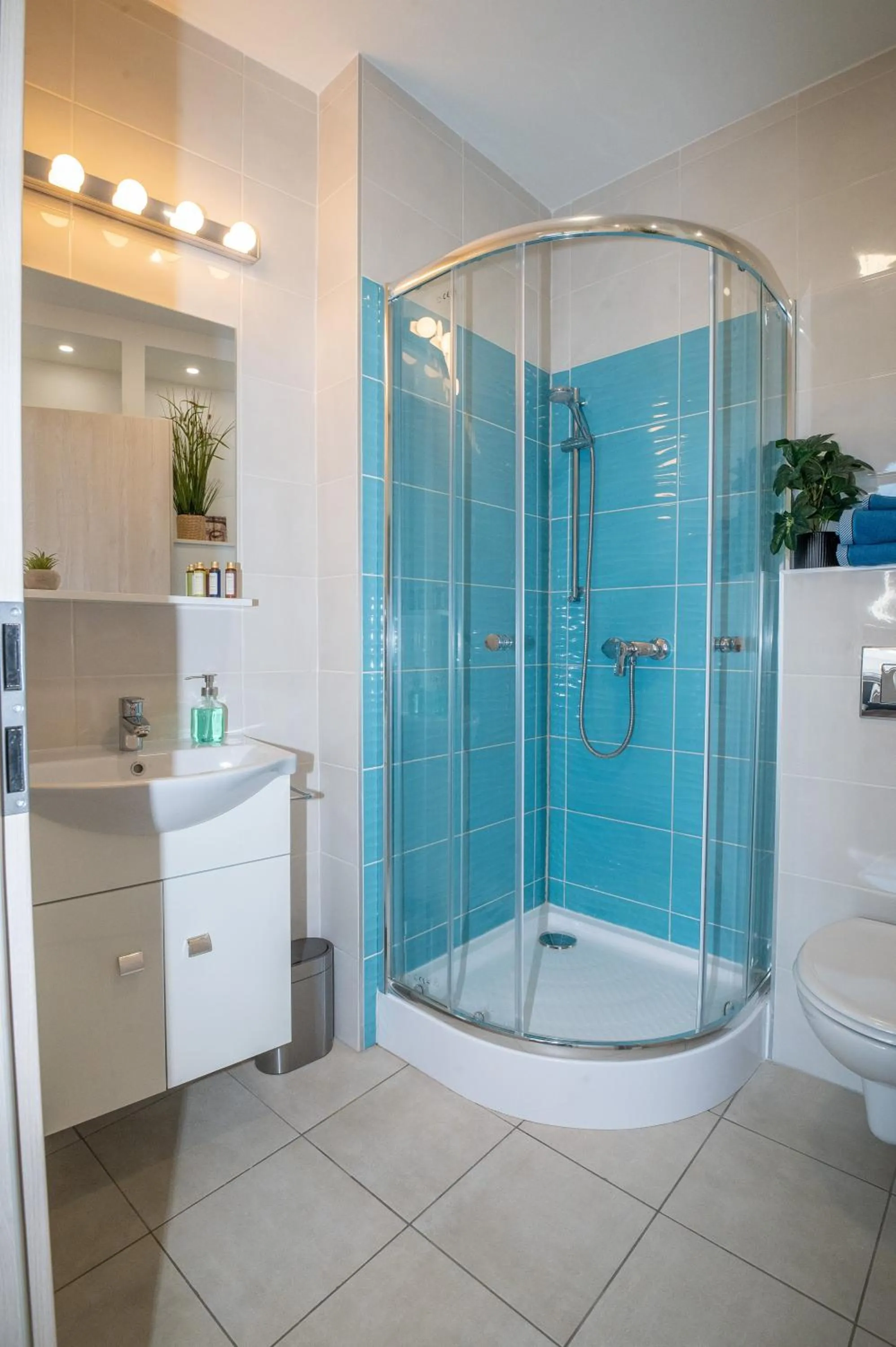 Bathroom in Palms Apartments Budapest