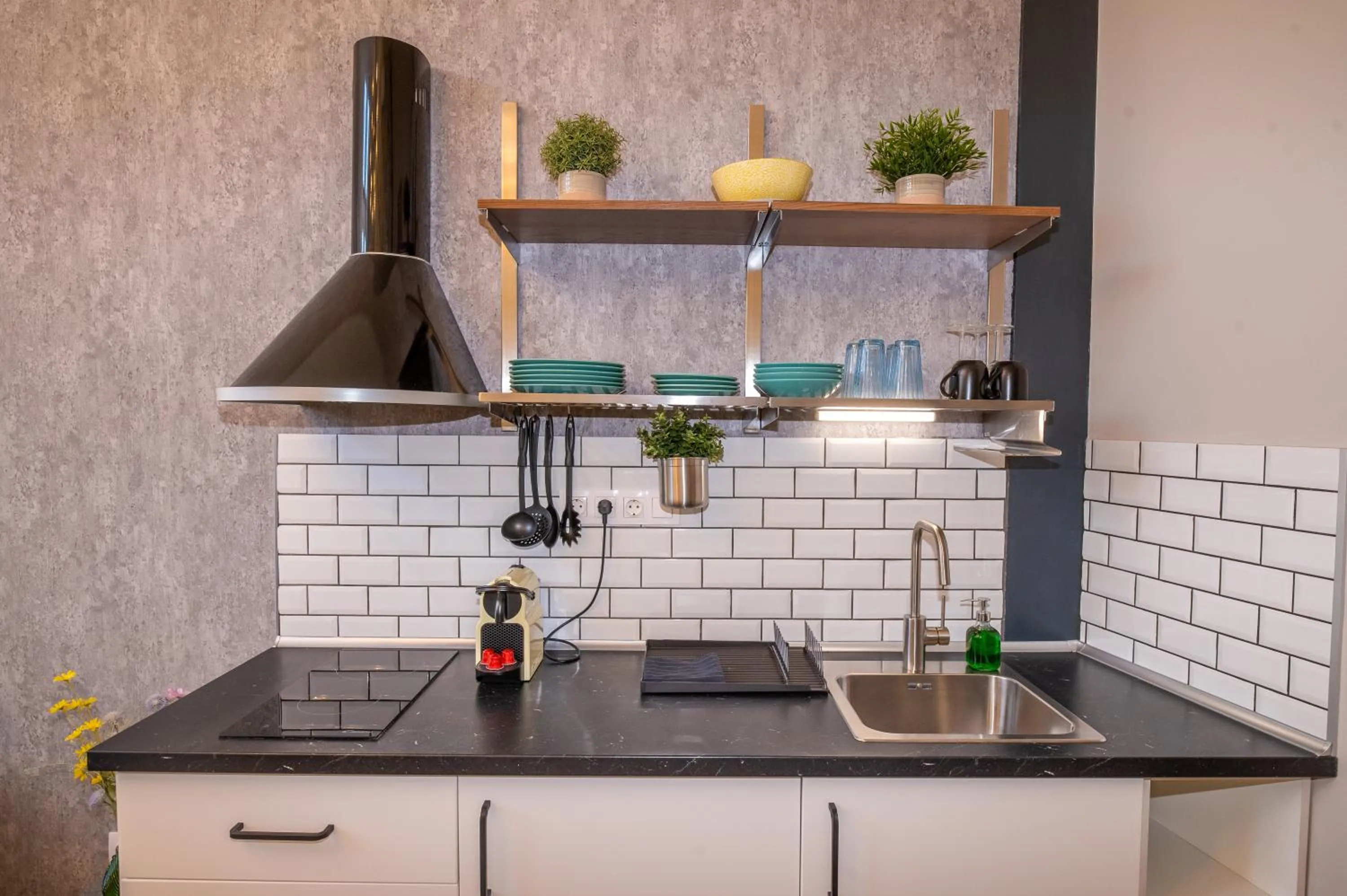 Kitchen or kitchenette in Palms Apartments Budapest