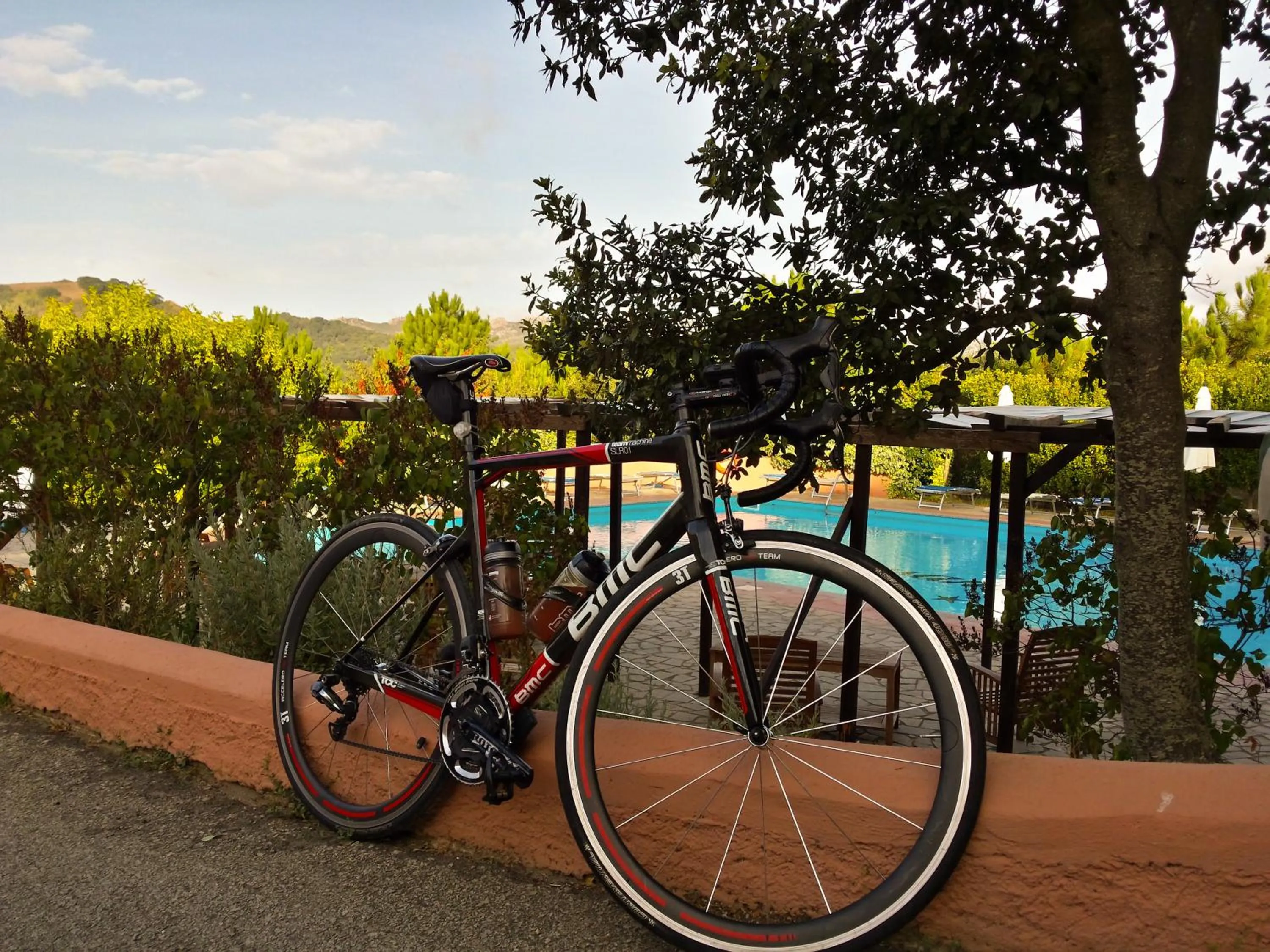 Swimming pool in Pausania Inn