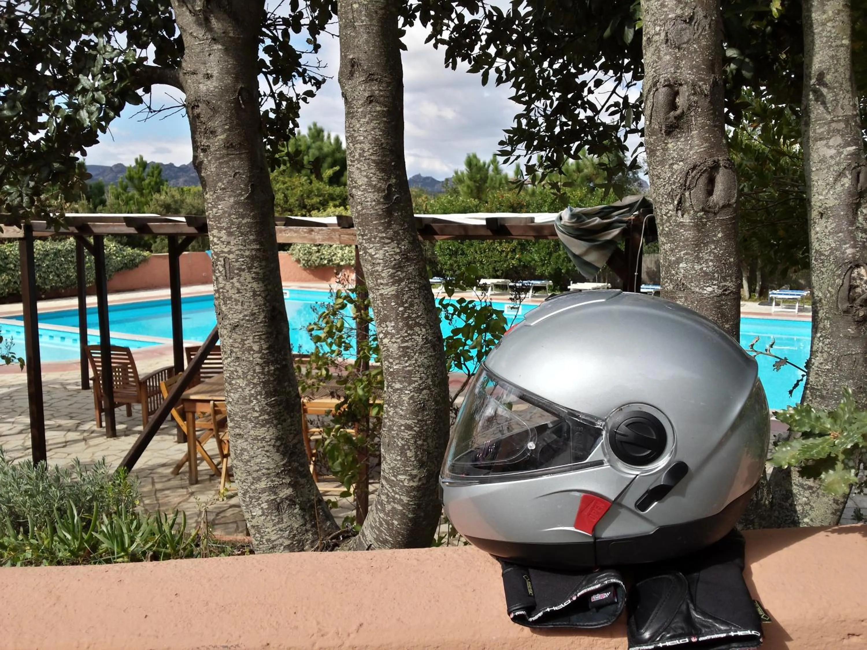 Swimming pool in Pausania Inn