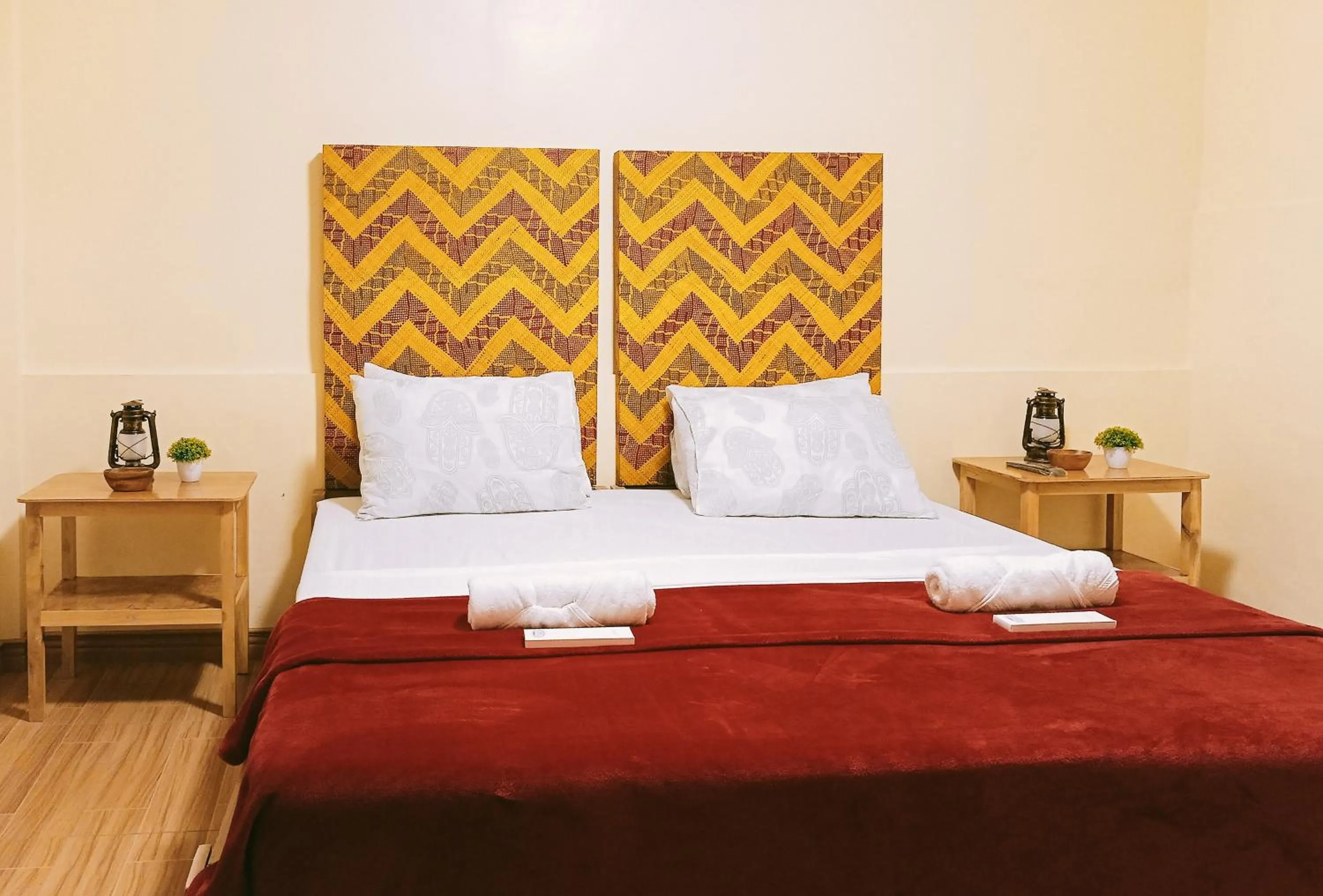 Photo of the whole room, Bed in Maribel’s Pension Sindangan