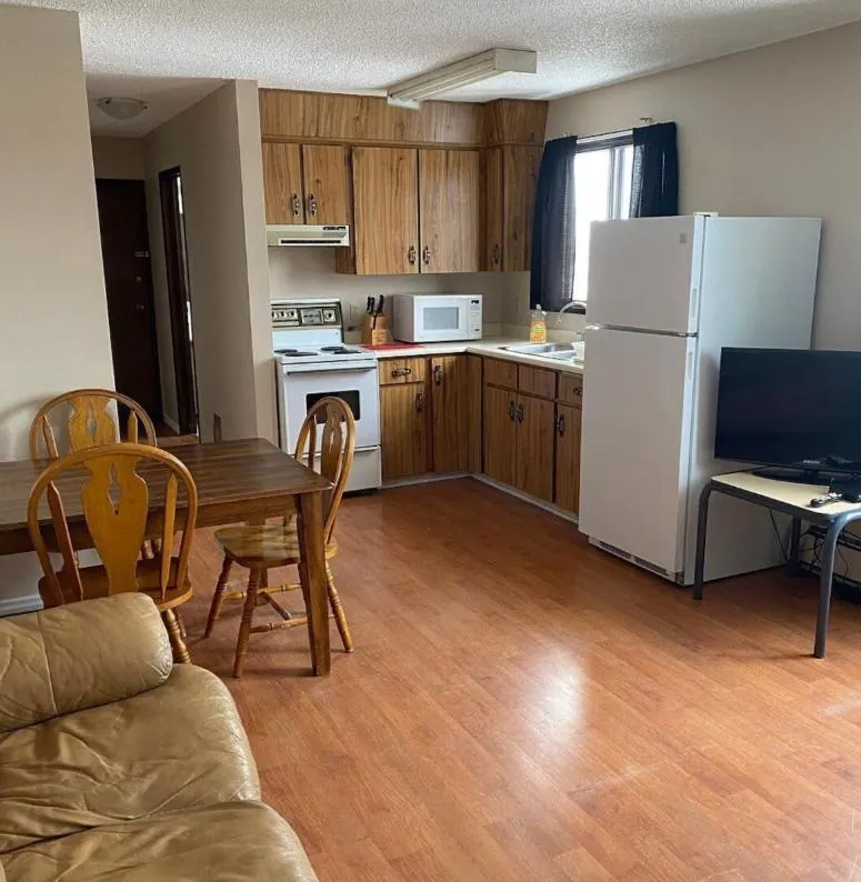 Kitchen or kitchenette in Kings Court Motel