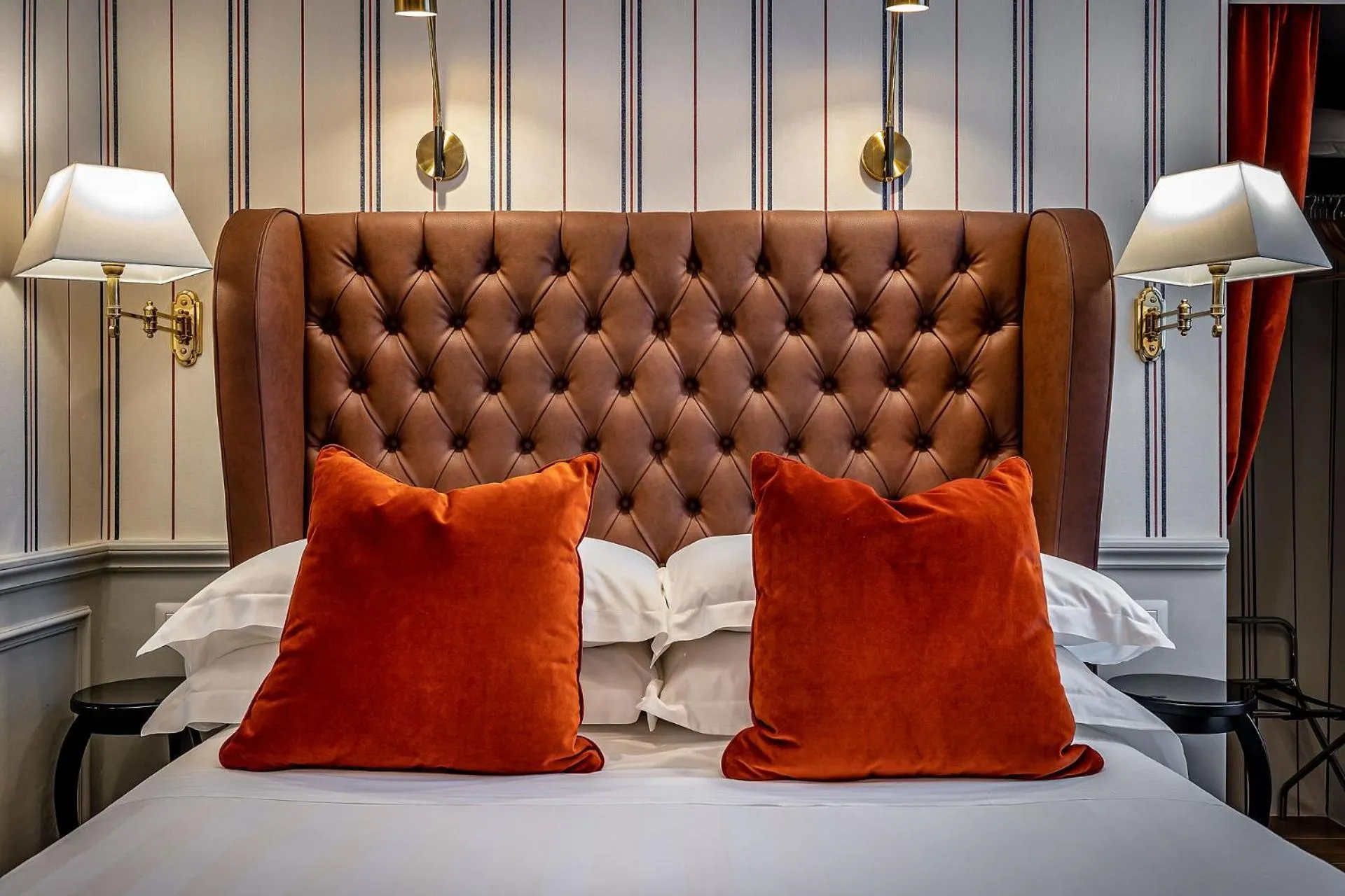 Decorative detail, Bed in Hotel Ungherese Small Luxury Hotel