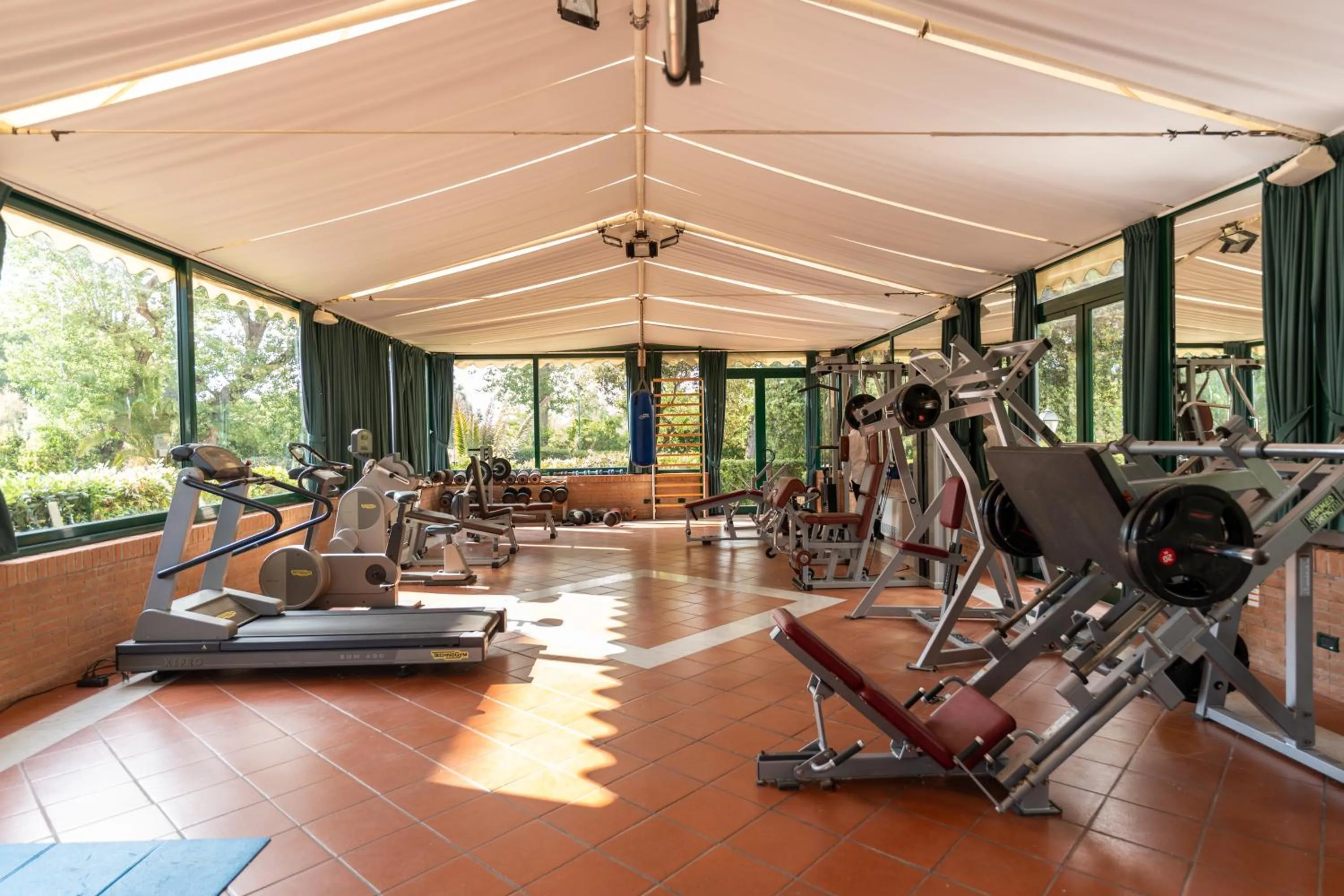 Fitness centre/facilities in Park Hotel Villa Ariston