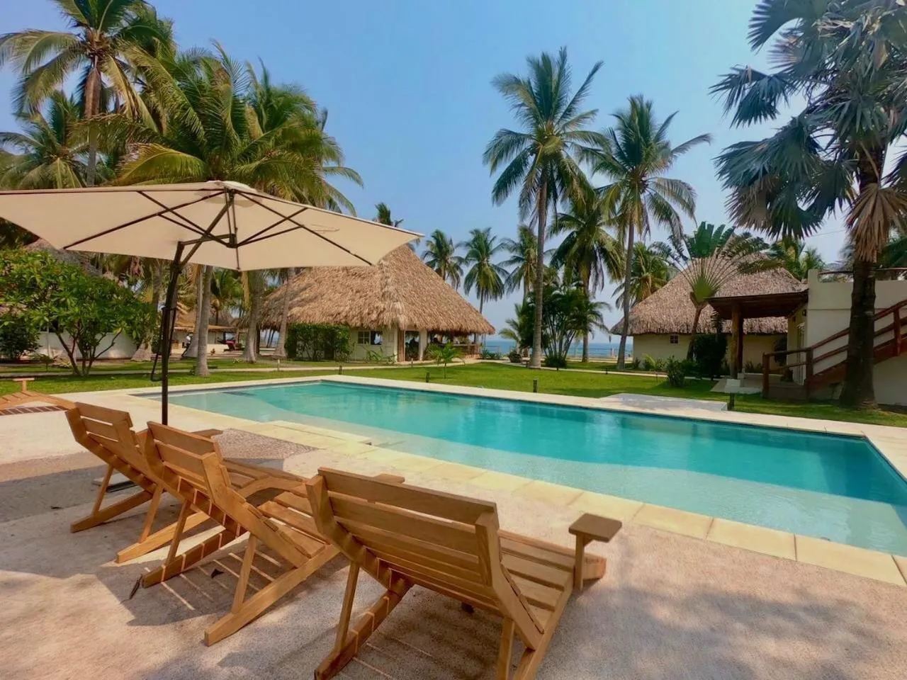 Pool view in Casa del Golfo El Salvador