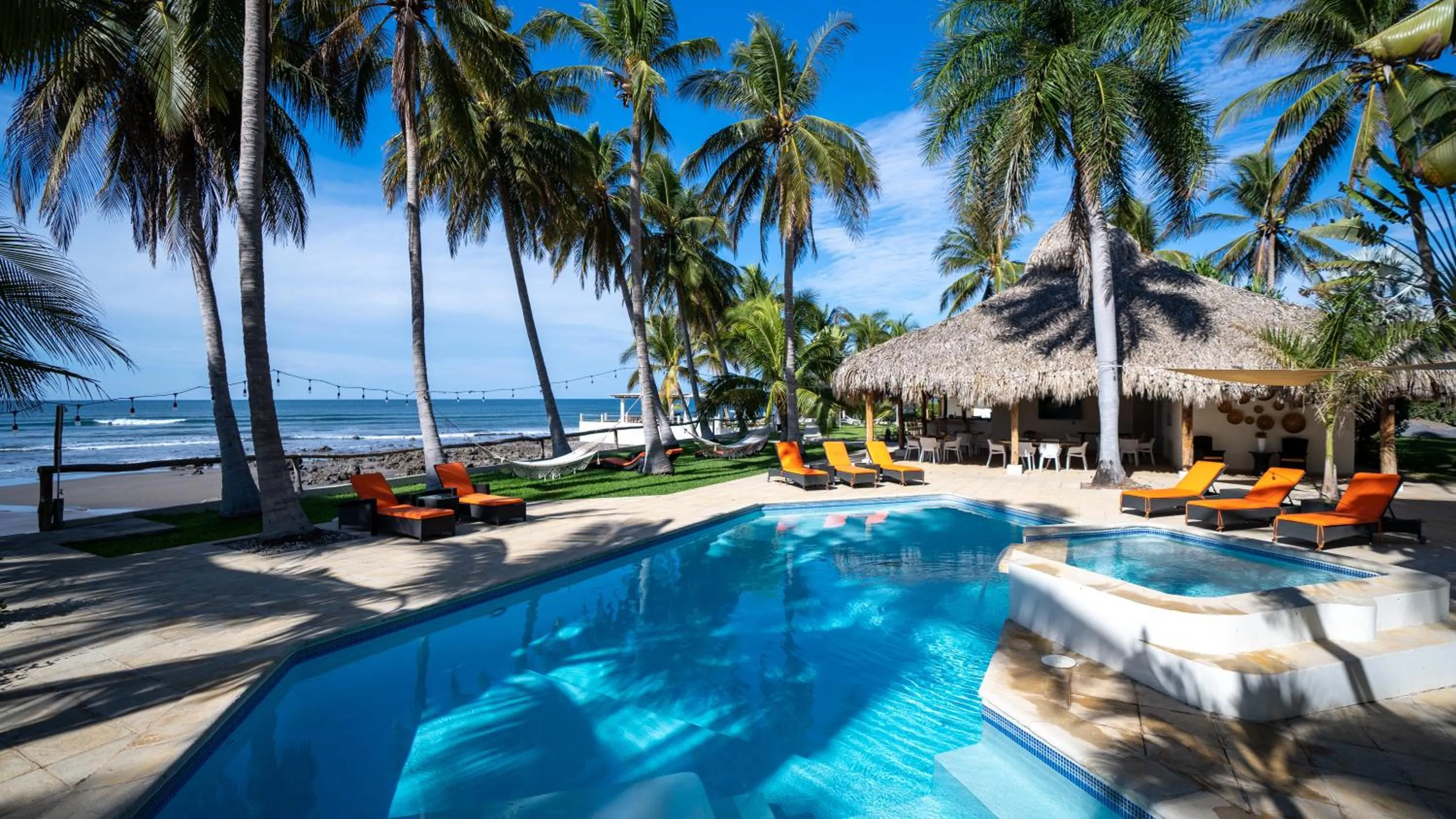Pool view in Casa del Golfo El Salvador