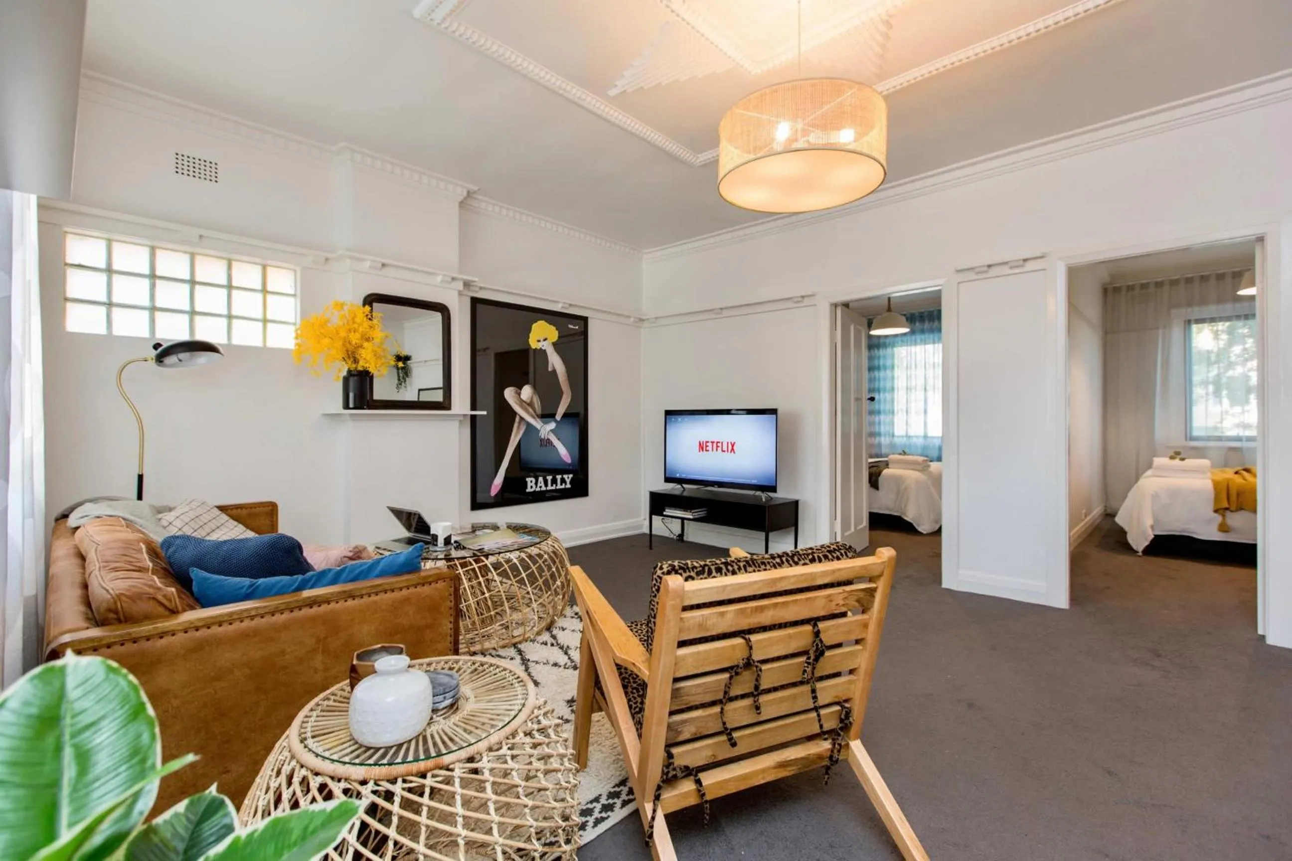 TV and multimedia, Bed in The Baylis Boutique Apartments
