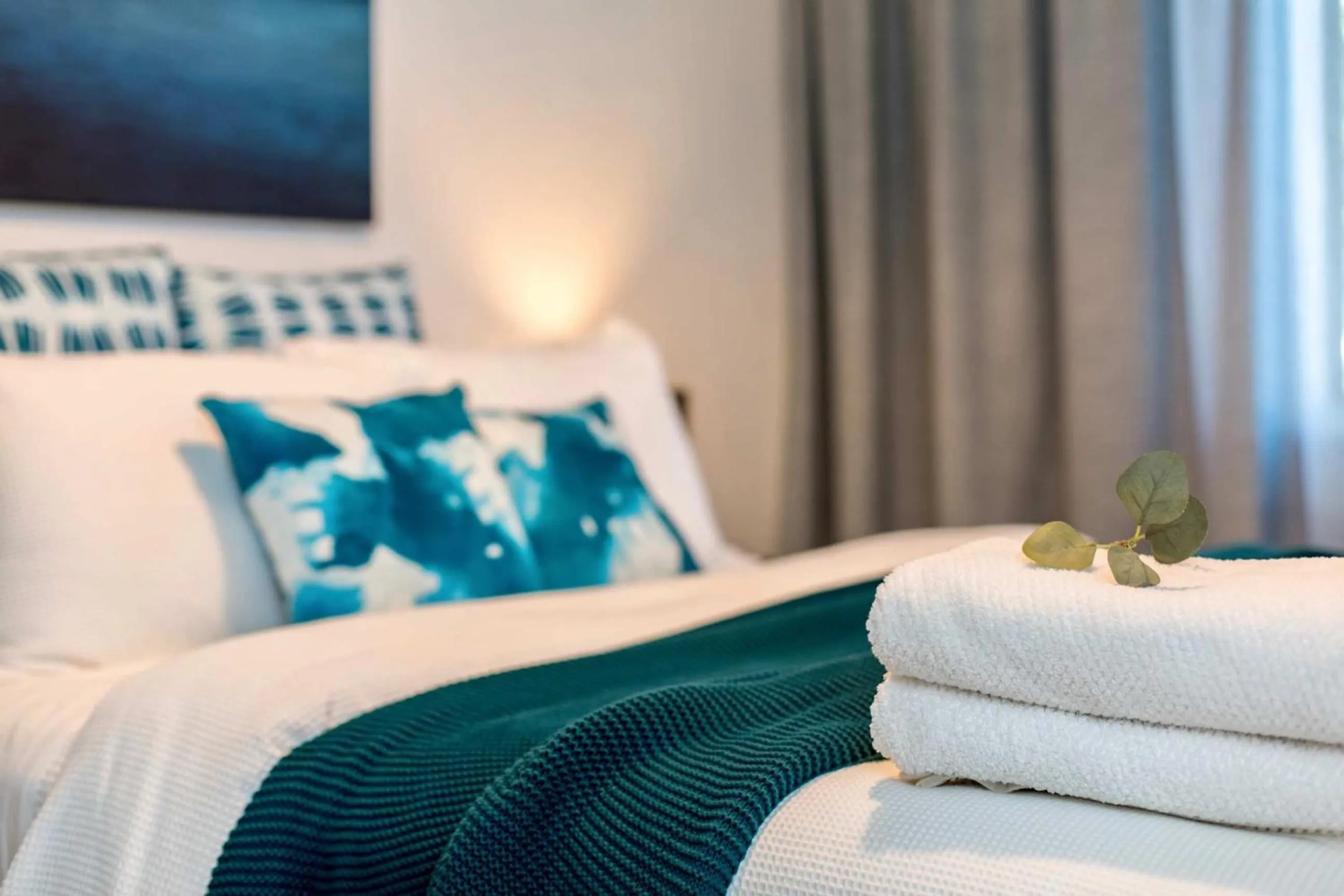 Bed in The Baylis Boutique Apartments