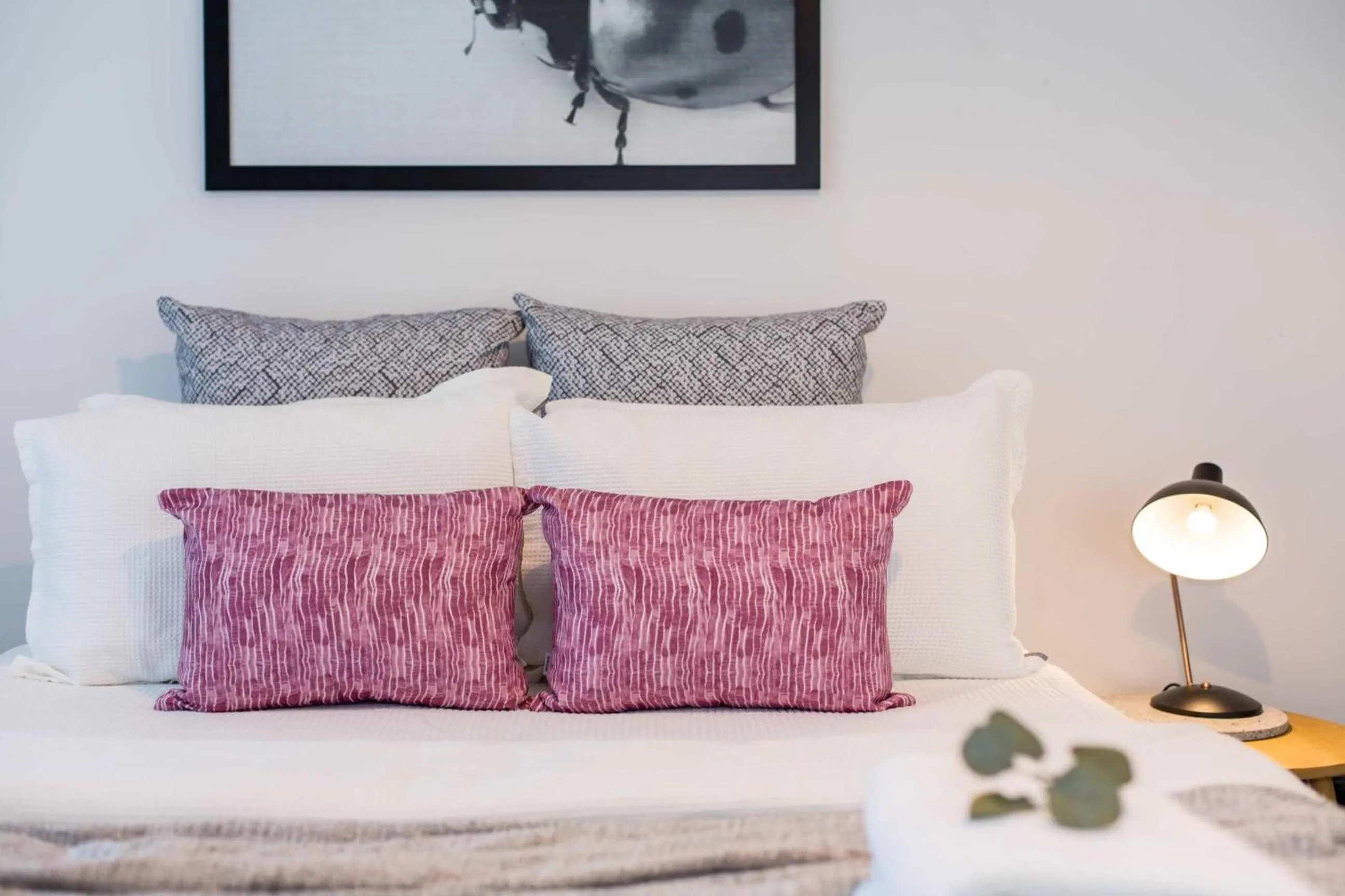 Bed in The Baylis Boutique Apartments